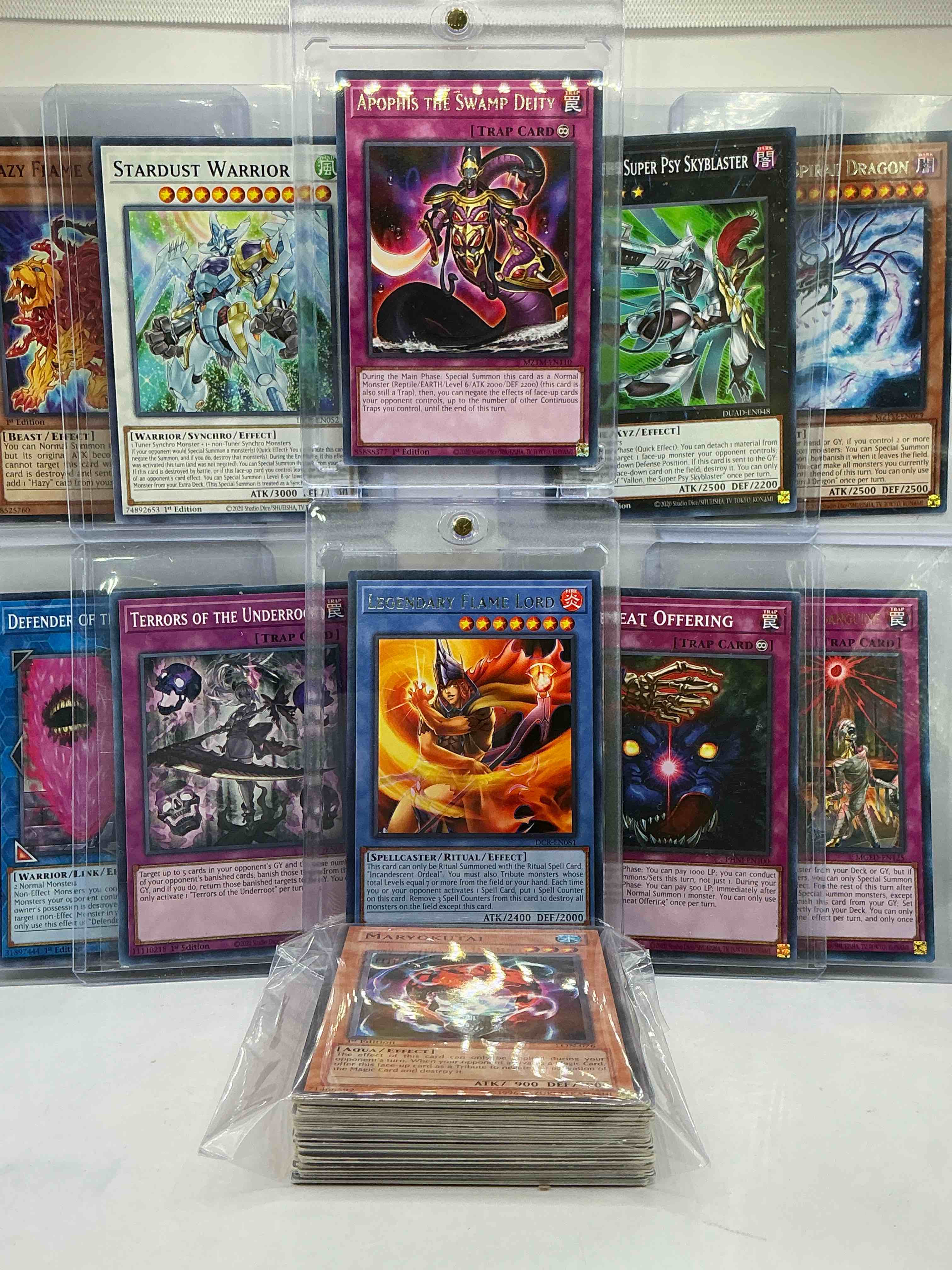 Condition photo showing New/Like New for Yu-Gi-Oh 50 Card Lot! Join The Craze Of Yu-Gi-Oh With These Awesome Cards! This 50 Card Lot Includes The Big Three Yu-Gi-Oh Category Cards, Monsters, Spells & Traps! This 50 Card Lot Includes Some Of All Three! WOW! Perfect Time To Start Collecting! 