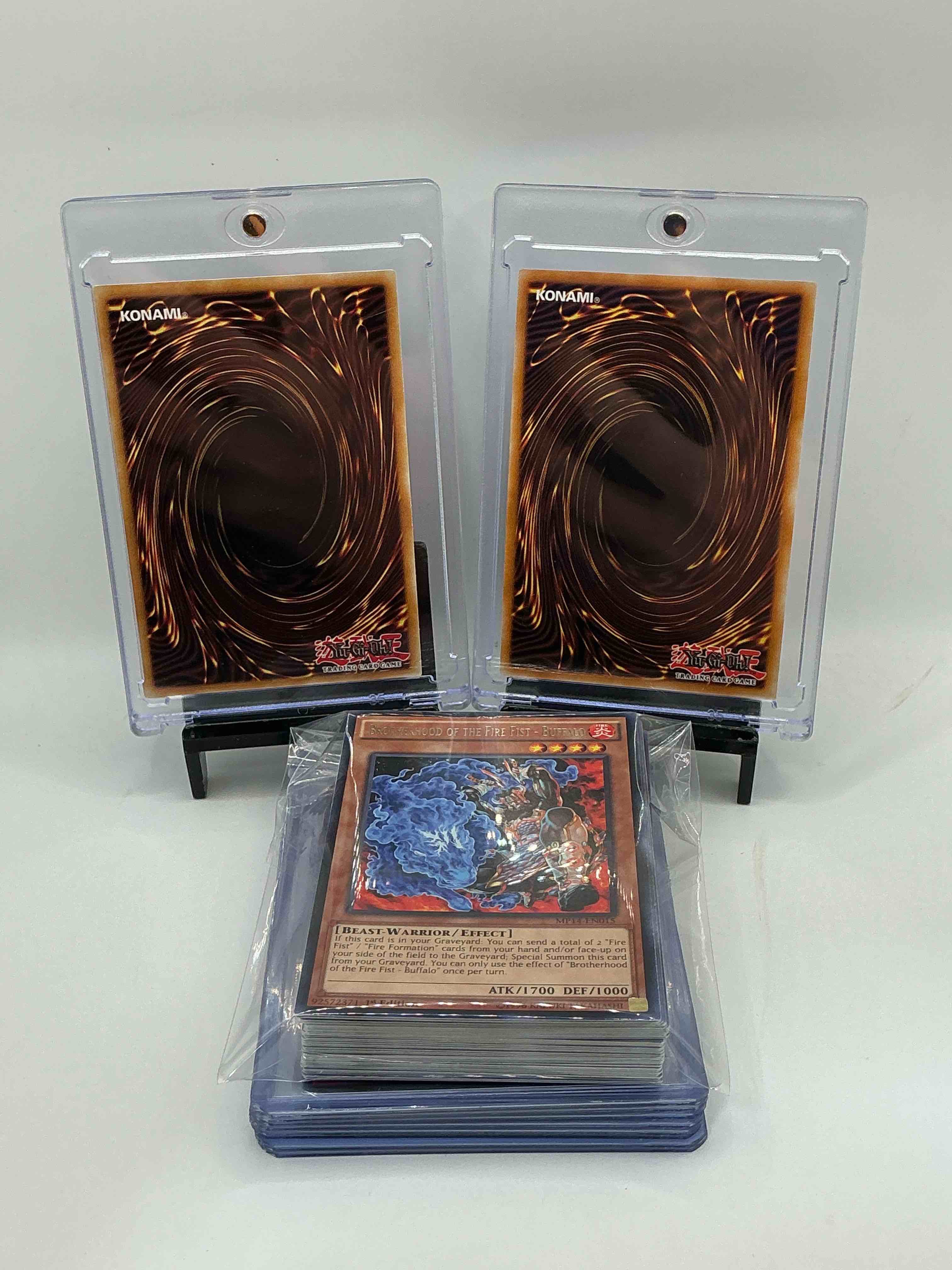 Condition photo showing New/Like New for Yu-Gi-Oh 50 Card Lot! Join The Craze Of Yu-Gi-Oh With These Awesome Cards! This 50 Card Lot Includes The Big Three Yu-Gi-Oh Category Cards, Monsters, Spells & Traps! This 50 Card Lot Includes Some Of All Three! WOW! Perfect Time To Start Collecting! 