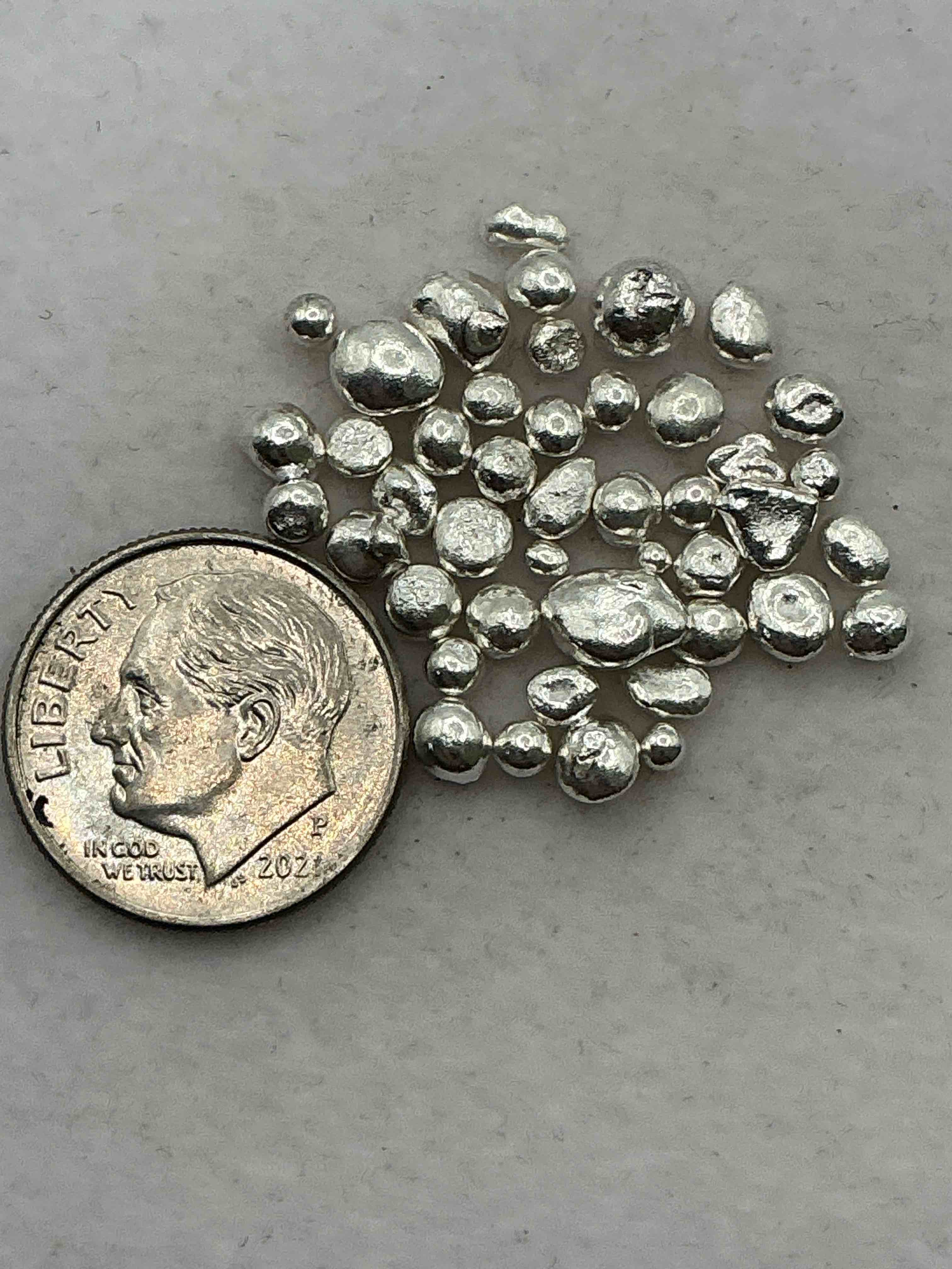 Condition photo showing New/Like New for Silver Nuggets! .999 US Fine Silver, In Small Nugget Form! Total Weight Of All Nuggets In Lot Approximately 6 Grams, Bid Is Per Nugget! A Cool Way To Invest In Fine US Silver! Includes Collector Capsule!
