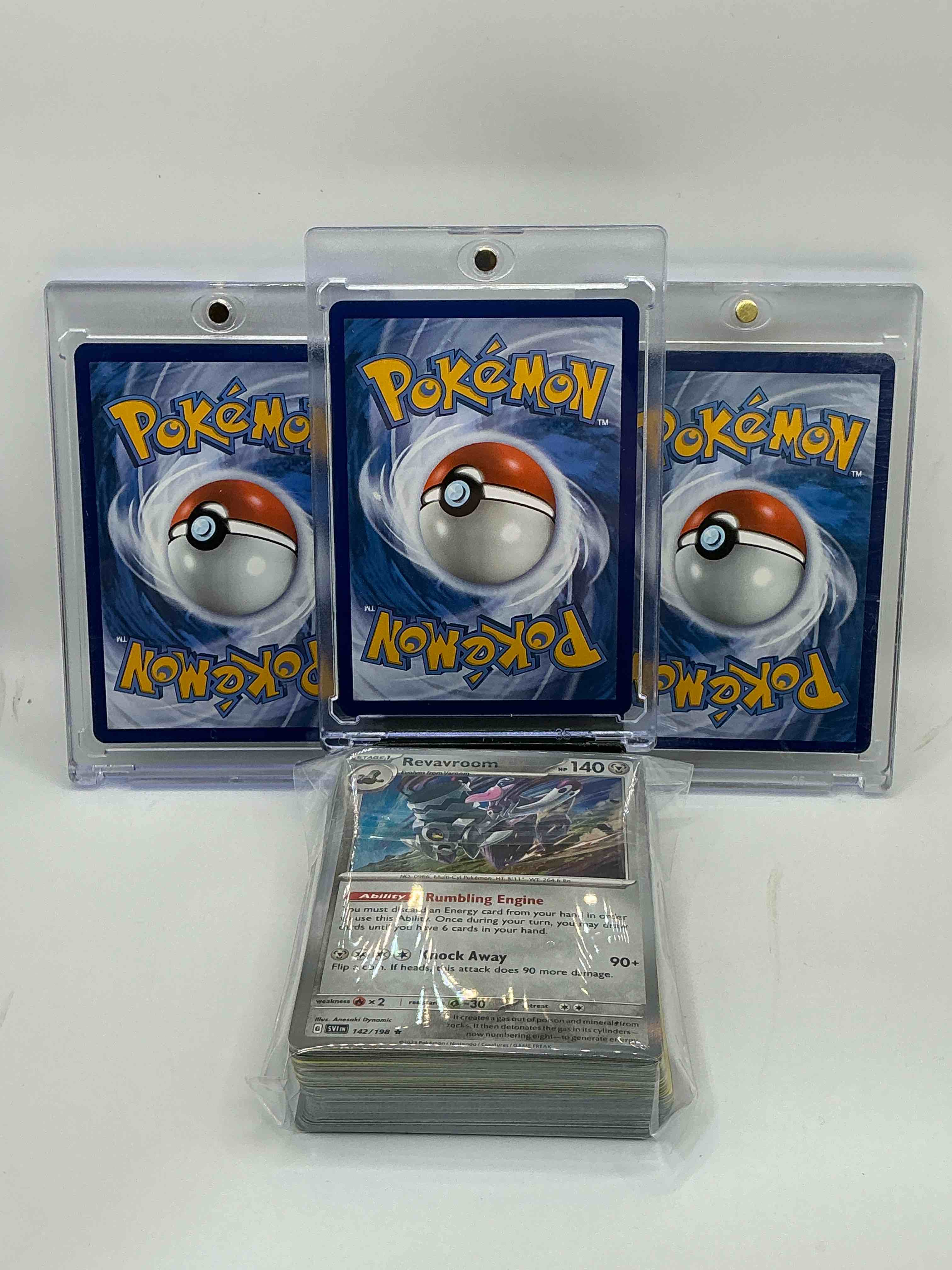 Condition photo showing New/Like New for Pokémon Palooza! Magnezone VStar! Mewtwo V! Lucario V! Along With 50 Other Pokémon Heroes, Holos, Legends & Commons!