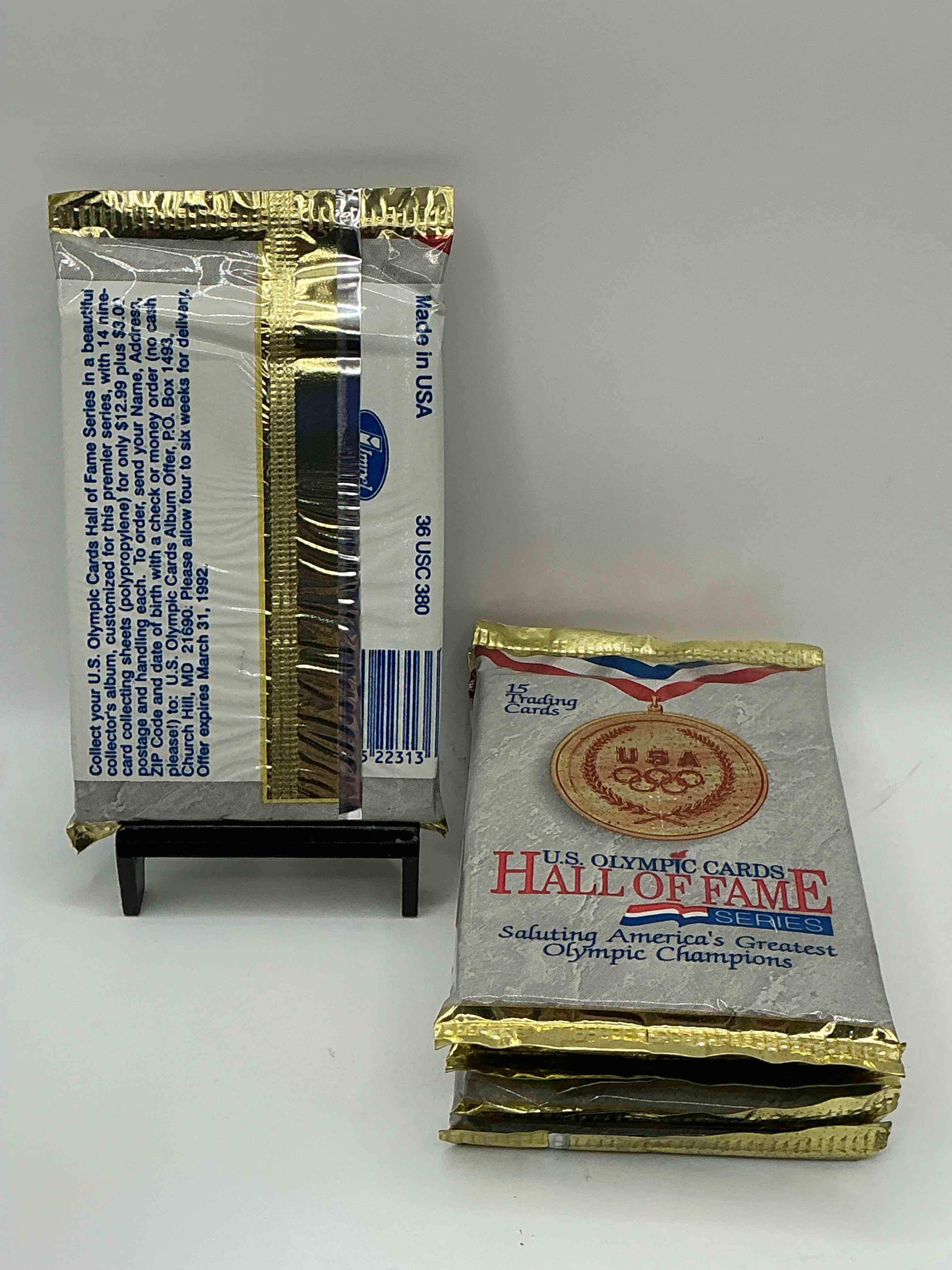 Condition photo showing New/Like New for Olympic Insanity! US Olympic Hall Of Fame 1992 Packs! Direct From Box! Check Out These Rare US Olympic Packs!