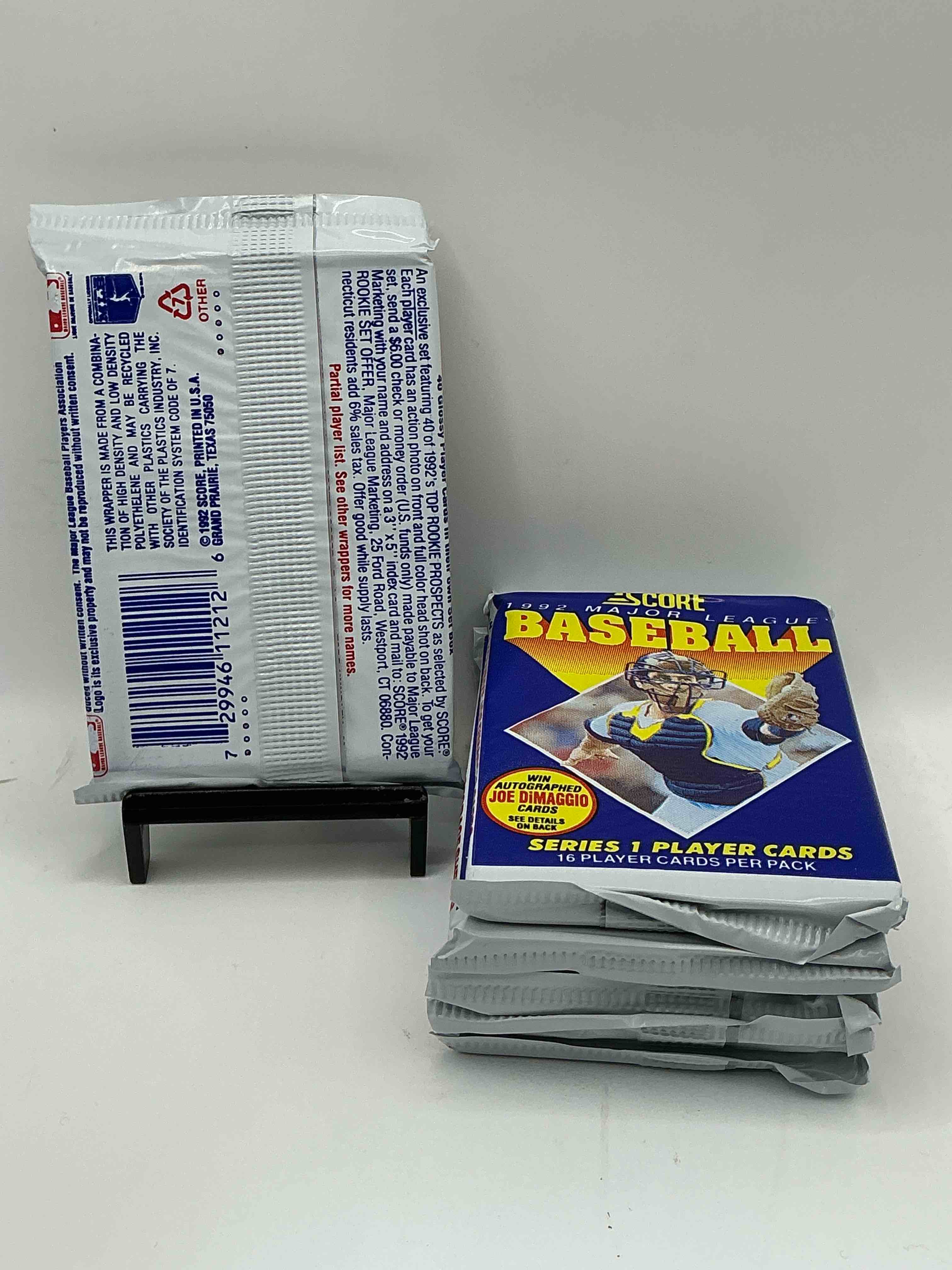 Condition photo showing New/Like New for Joe DiMaggio Autograph!? 2,495 Joe DiMaggio Randomly Inserted Signature Cards In The Packs From This Year! 1992 Score Baseball Craziness, See What You Get!