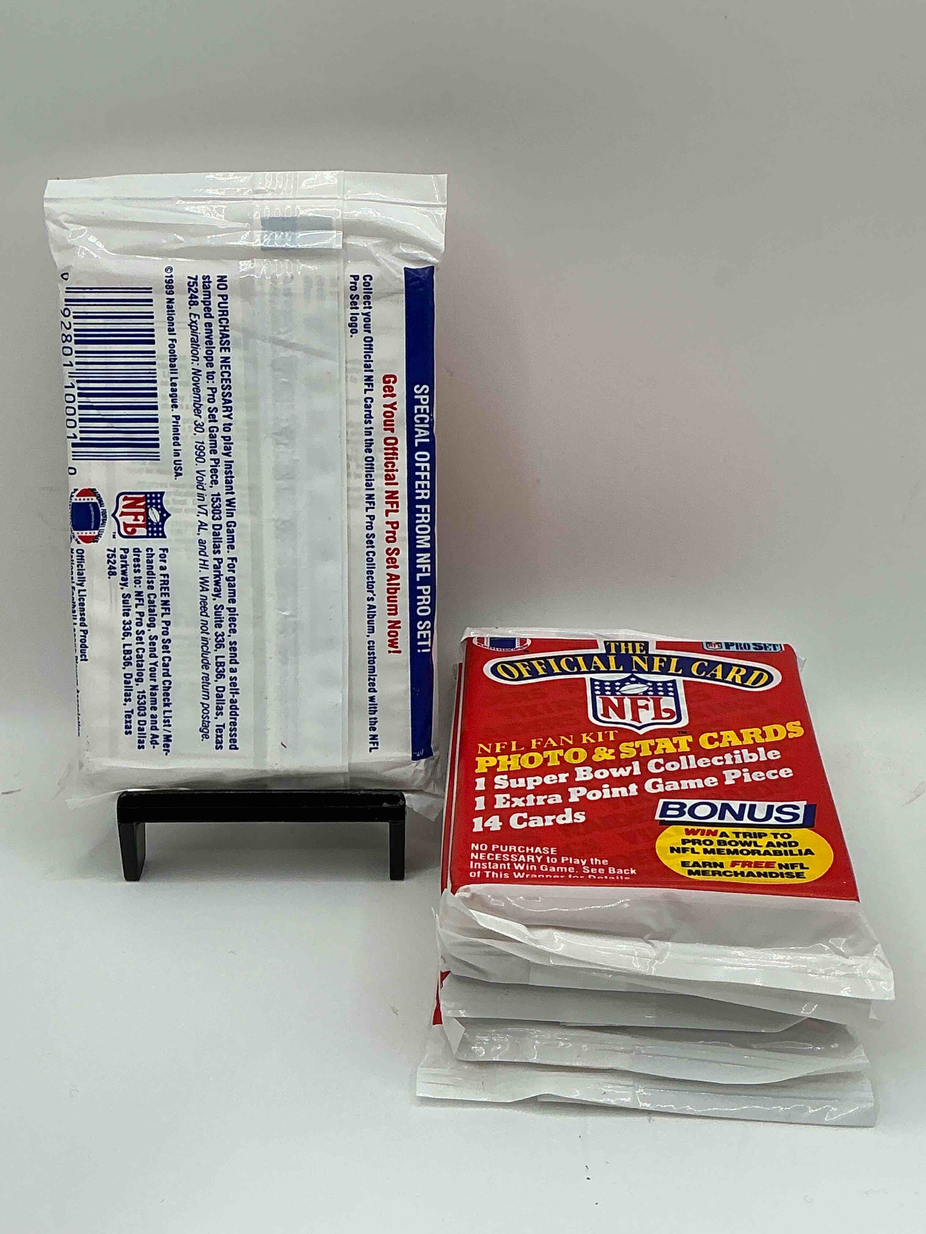 Condition photo showing New/Like New for Loaded! 1989 Pro Set Football Sealed Card Pack, Direct From Original Retail Case!Highly Sought After By Collectors As This Year Is Loaded With High Profile Rookies!Search For Rookie Cards From Barry Sanders, Deion Sanders, Troy Aikman, Michael Irvin & Much More! Getting Hard To Find!