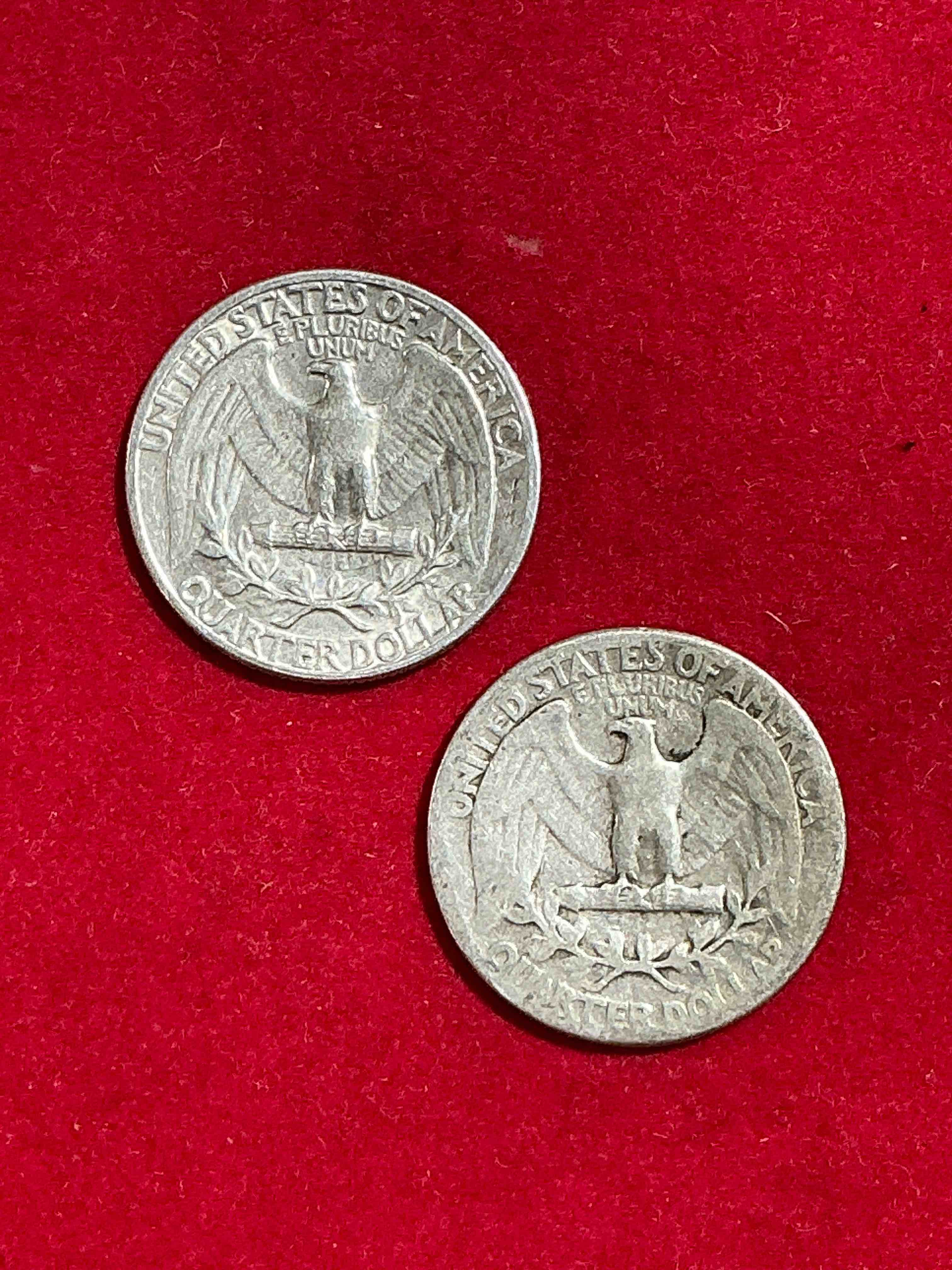 Condition photo showing Good Condition for George Washington Brilliant Circulated World War II Silver! Pre 1965 U.S. Quarter Dollar Coins Were Actually Silver, Here Are Great Examples Of Awesome, Pristine George Washington Silver Quarter, Stunning & Circulated! Rare Mints! Great For Investing In Precious Metals! These Coins Were Minted At 90% Silver and 10% Copper, Giving Them A Net Weight Of .18084 Ounces Of Pure Silver Per Coin! Very Hard To Find, Stunning! Invest In Fine U.S. Silver!