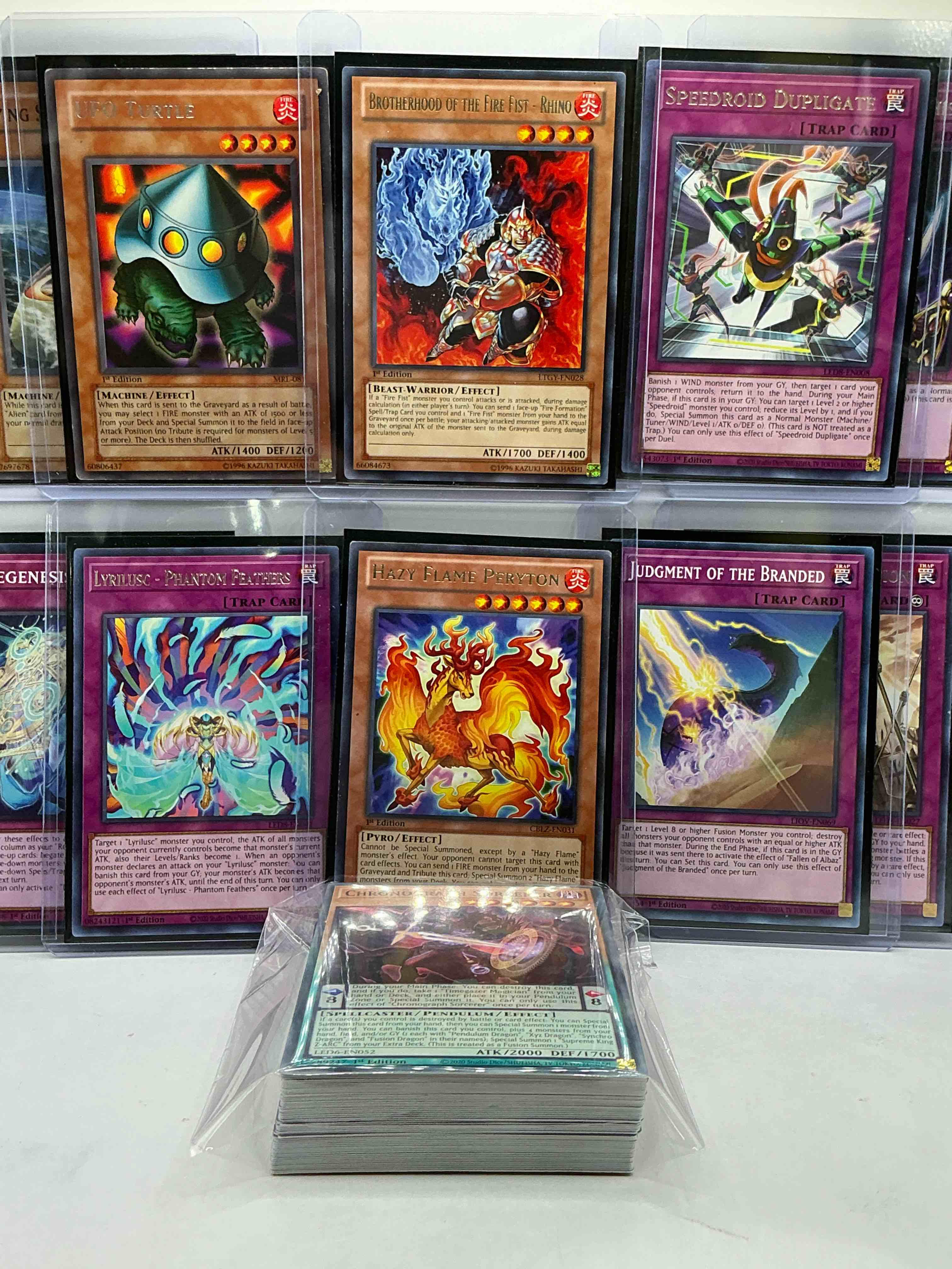 Condition photo showing New/Like New for yu-gi-oh 50 card lot! join the craze of yu-gi-oh with these awesome cards! this 50 card lot includes the big three yu-gi-oh category cards, monsters, spells & traps! this 50 card lot includes some of all three! wow! perfect time to start collecting! 