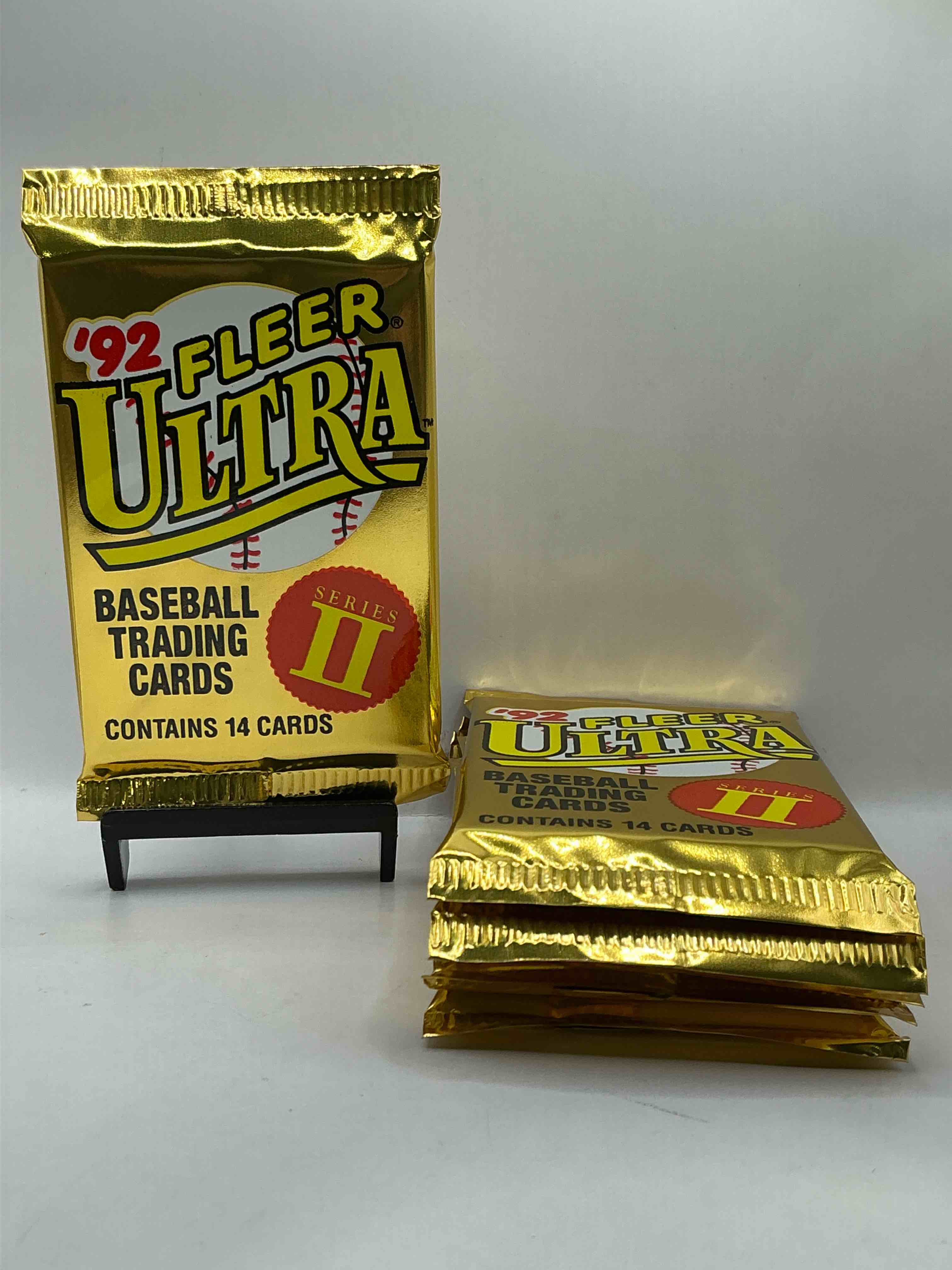 1992 fleer ultra series ii baseball sealed card pack, direct from original sealed retail case! search for valuable early ken griffey jr., nolan ryan, cal ripken jr. & much more in this premium card set! these cards are gorgeous!