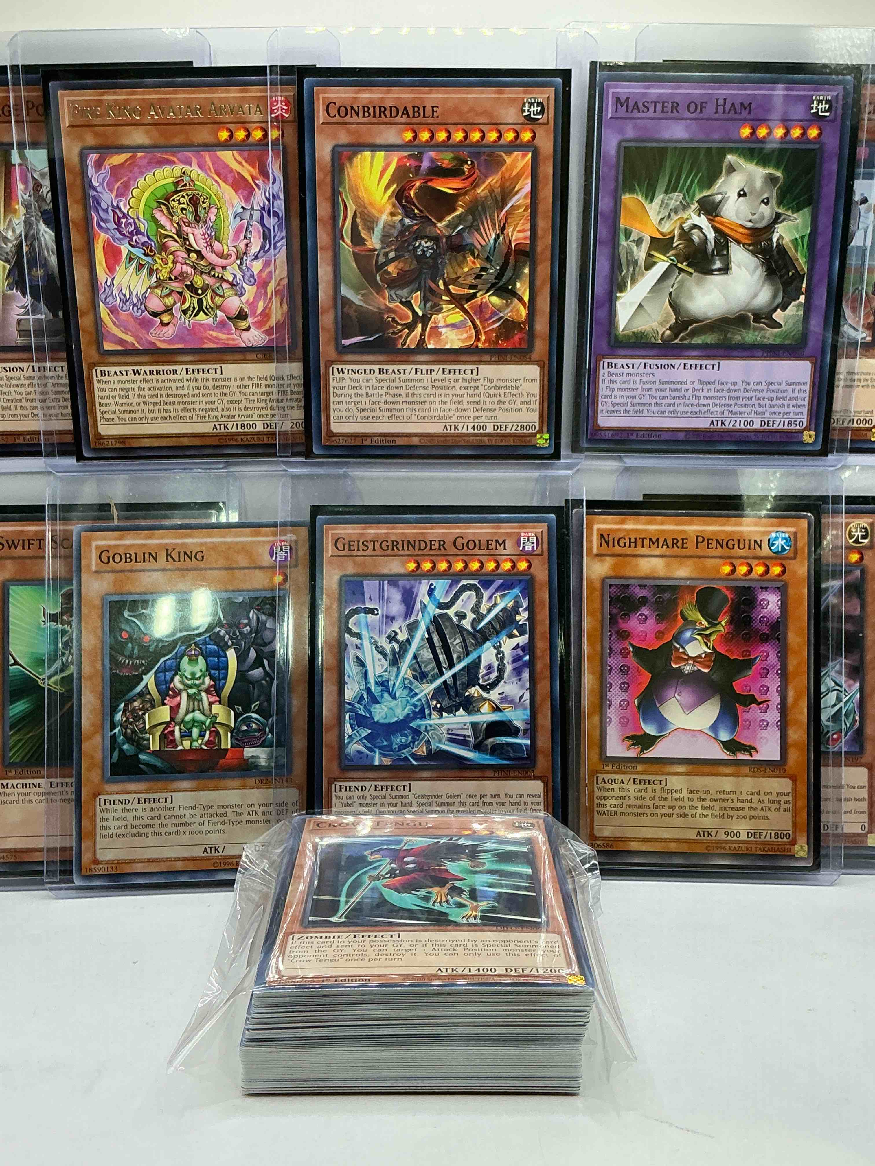 Condition photo showing New/Like New for yu-gi-oh 50 card lot! join the craze of yu-gi-oh with these awesome cards! this 50 card lot includes the big three yu-gi-oh category cards, monsters, spells & traps! this 50 card lot includes some of all three! wow! perfect time to start collecting! 