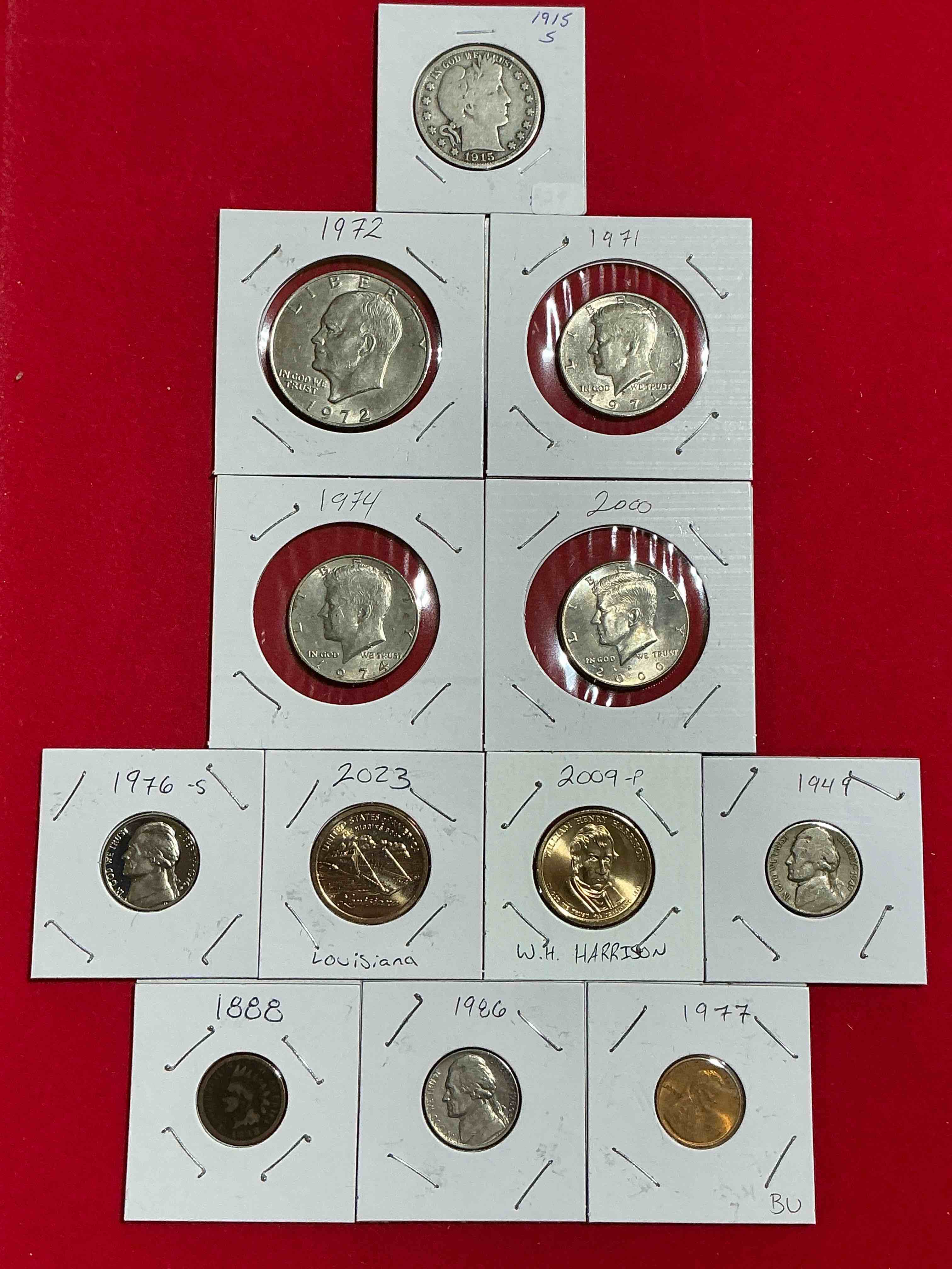coin lot craziness! a fun mixture of different coins from all different years! ike dollars, indian head pennies, half dollars & more! perfect addition to any collection! 