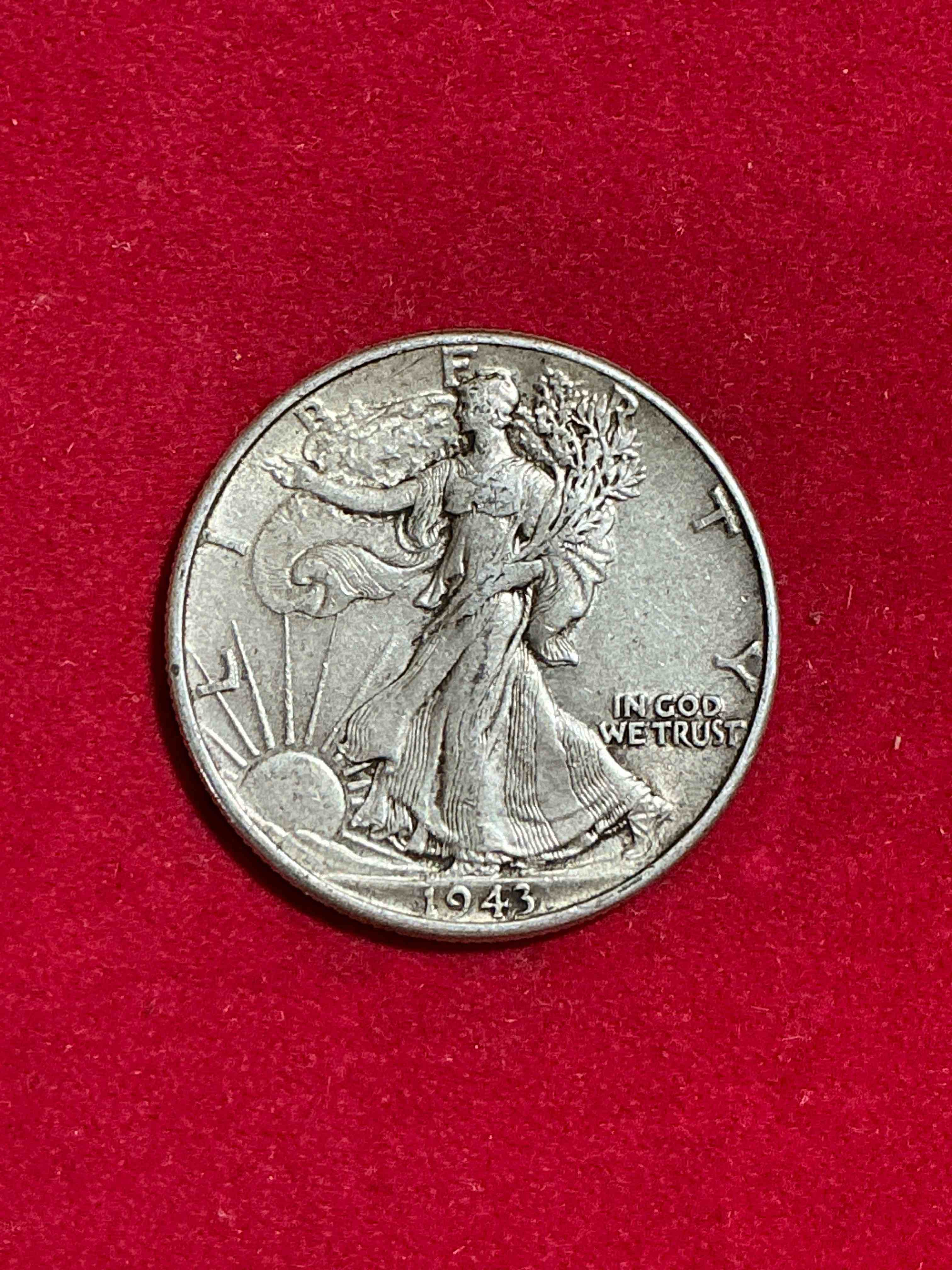 World War II Era Silver! Antique U.S. Silver! Liberty Walking Silver Half Dollars! These Striking Half Dollars Were Minted From 1916-1947 & Have Become Some Of The Most Collectible Coins In History! Here Is A Striking Circulated Example, From 1943, Liberty Walking Coins Are 90% Fine U.S. Silver, A Great Investment In Precious Metal!
