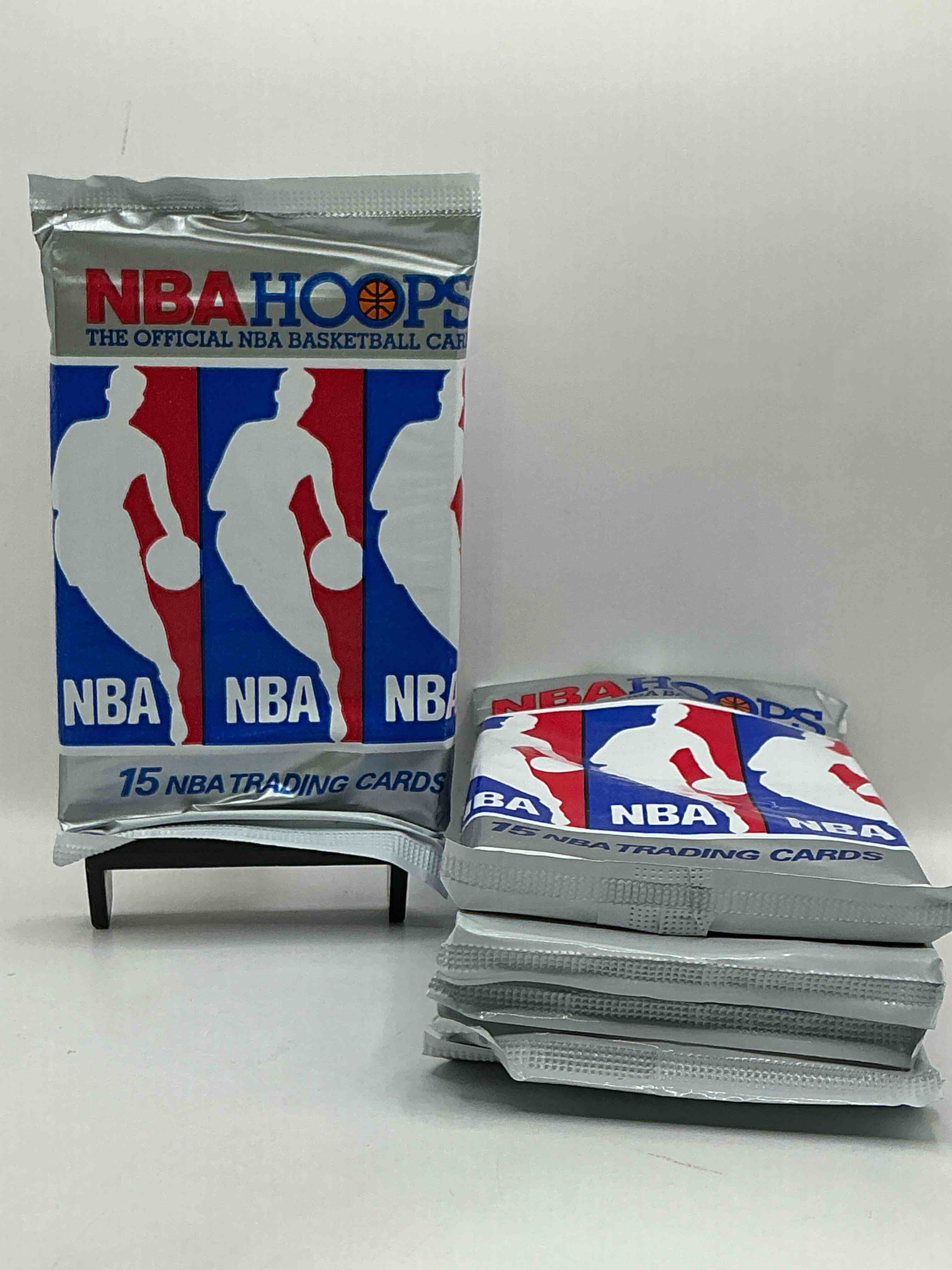 michael jordan!? 1990/91 nba hoops unopened sealed trading collectible sports card pack, direct from original sealed retail case! search for early michael jordan #65 (psa 10 value $550), jordan all star card, & too many other nice cards to list!