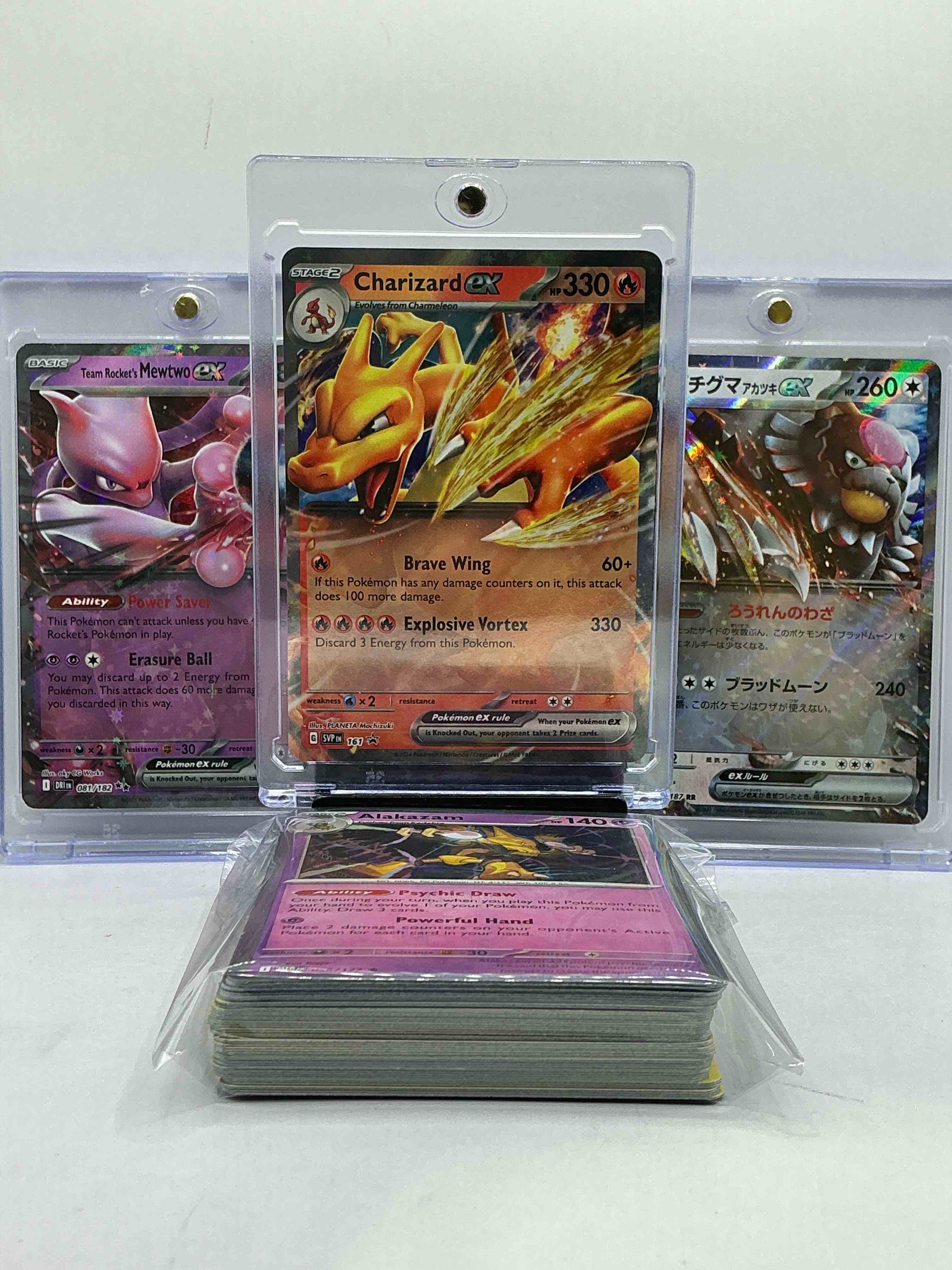 Condition photo showing New/Like New for pokémon palooza! charizard & mewtwo! wow! what a match! insane 50 card lot, includes commons, legends, heroes & more! 