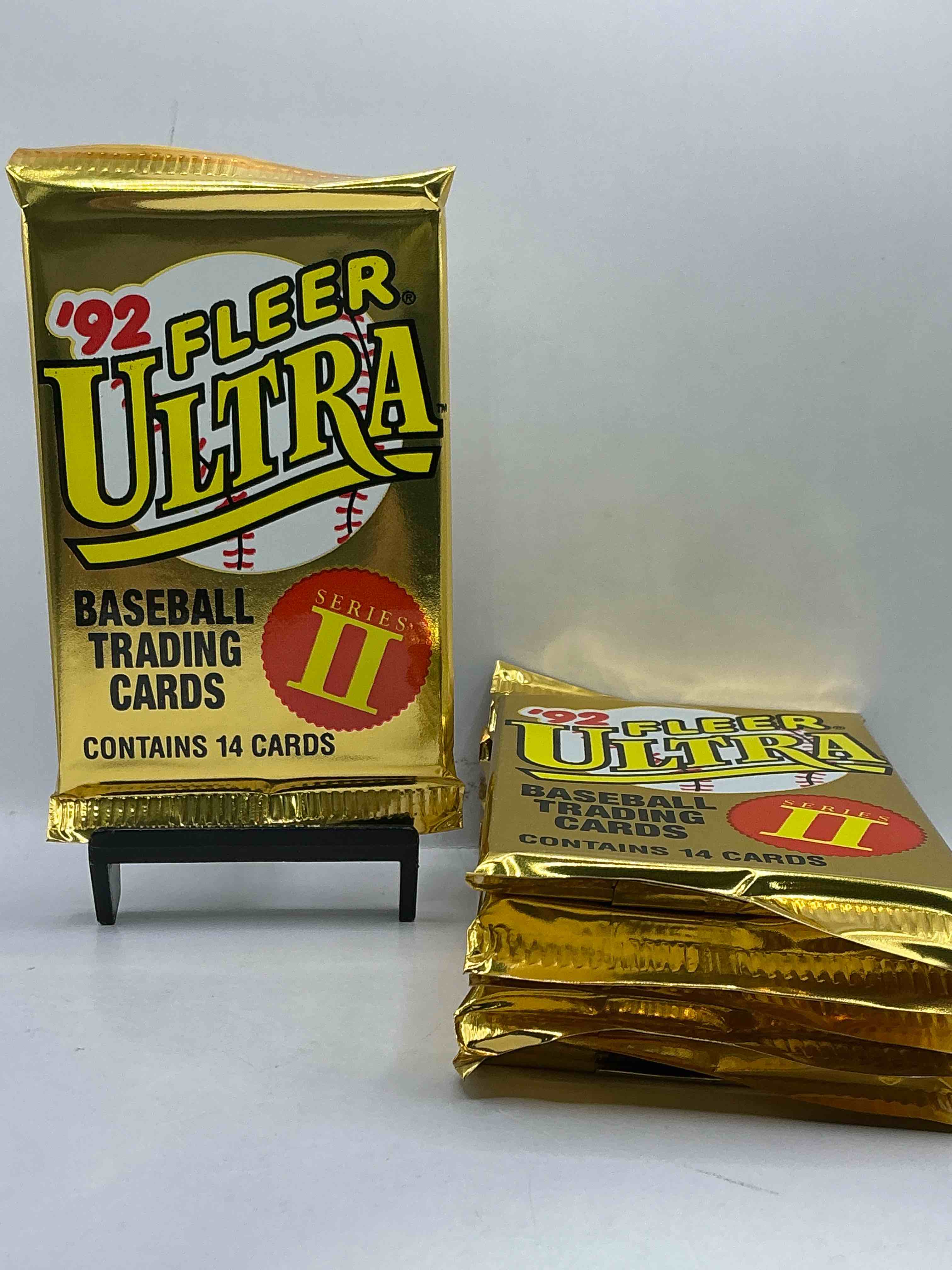 1992 fleer ultra series ii baseball sealed card pack, direct from original sealed retail case! search for valuable early ken griffey jr., nolan ryan, cal ripken jr. & much more in this premium card set! these cards are gorgeous!