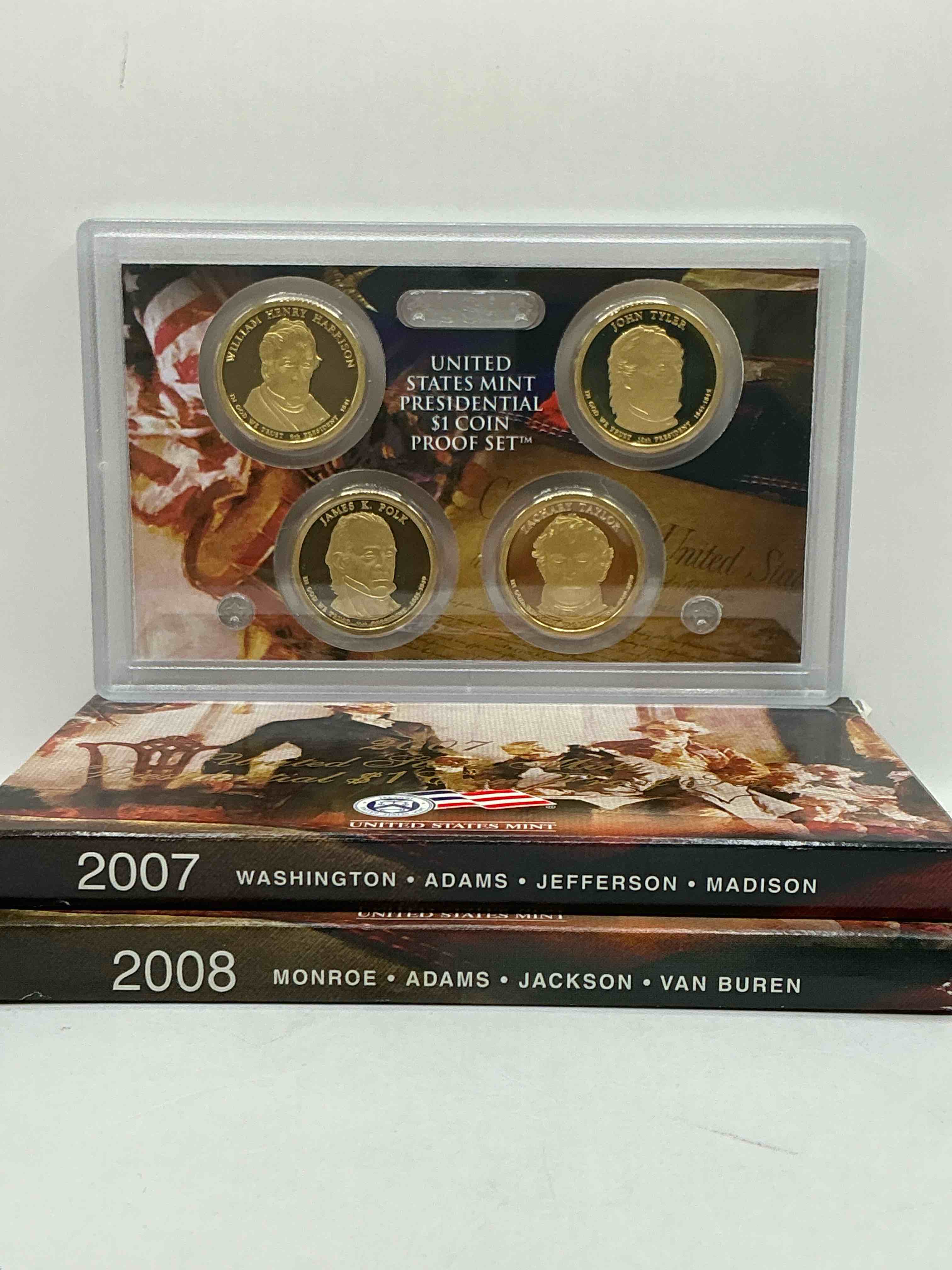 2007-09 presidential mint sets! four coins each set, encased in plastic… ultra rare! these coin sets are rare & hard to find, perfect to add to any collection!