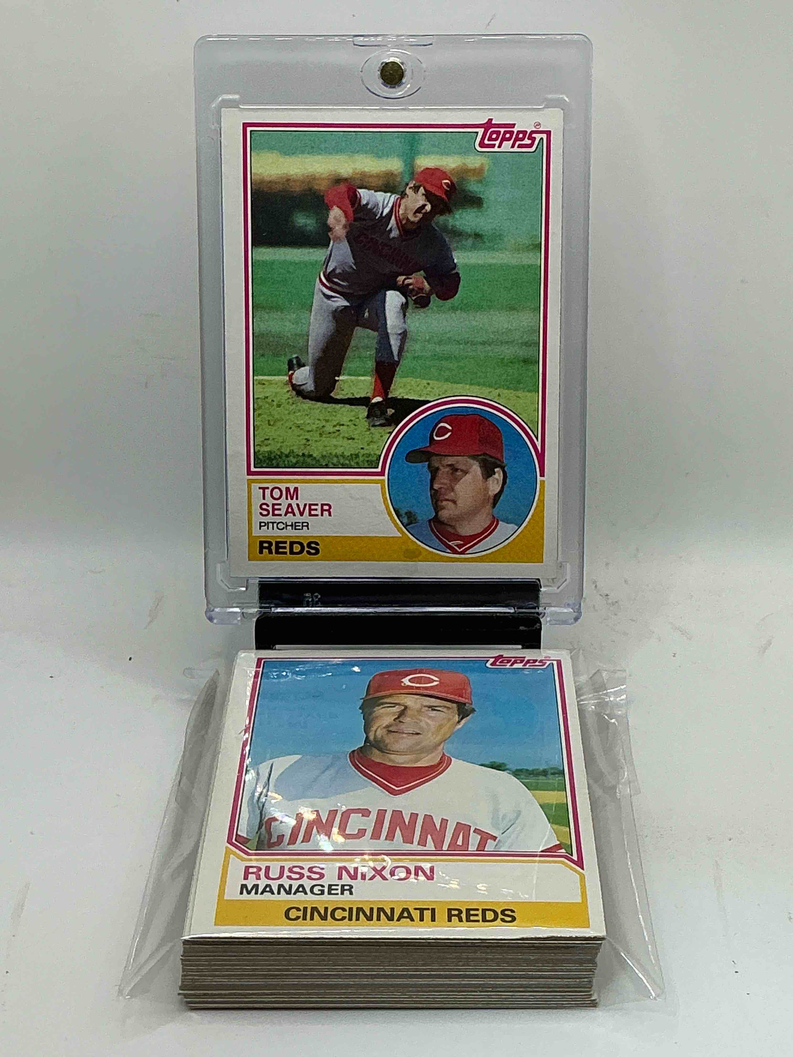 1983 reds team set! card reds set! dave concepcion, tom seaver, ron oester & more! reds fans rejoice!