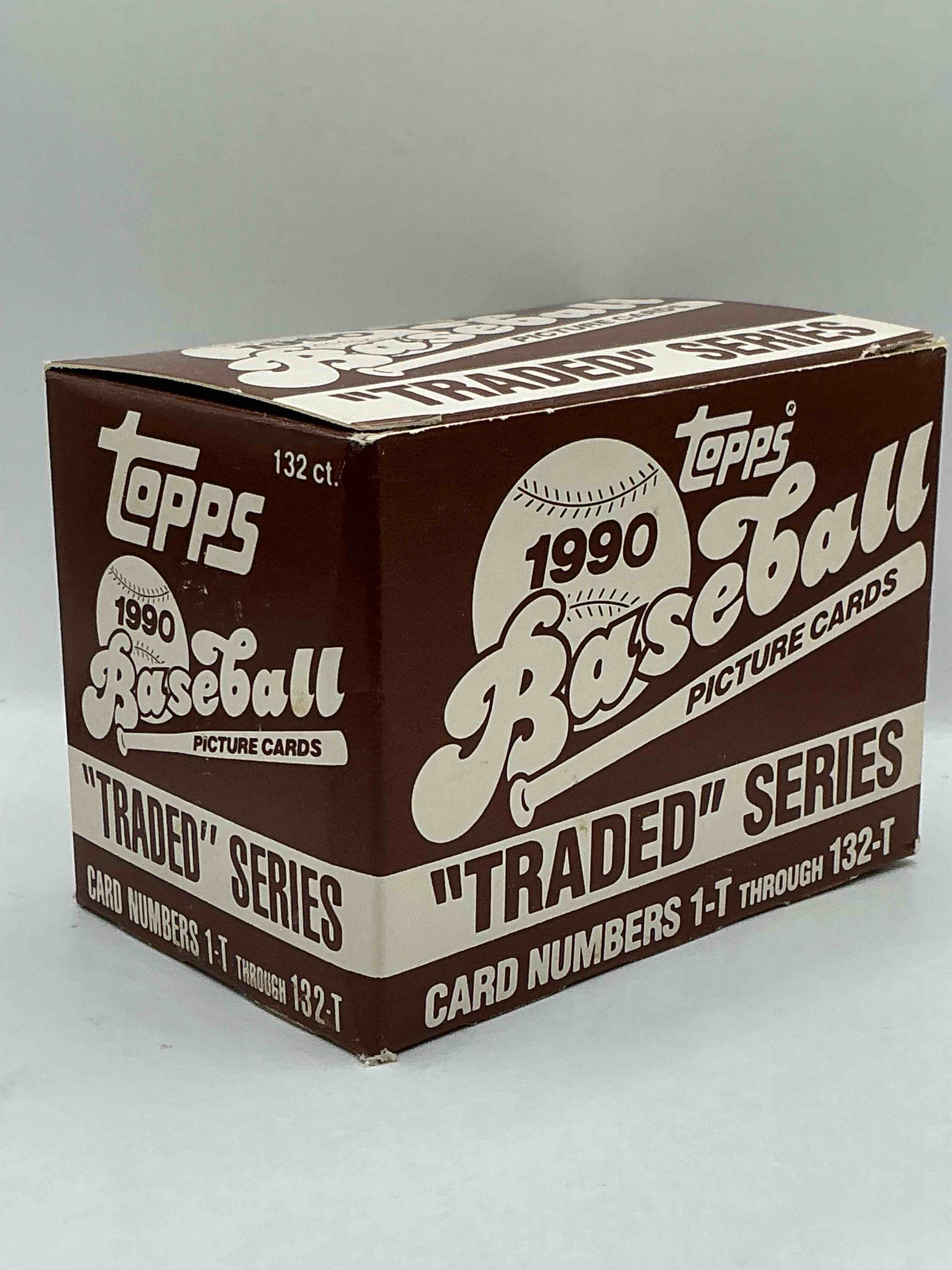 1990 topps traded 132 card set! baseball bonanza! rare topps traded baseball set from 1990, look for legends & rookies!