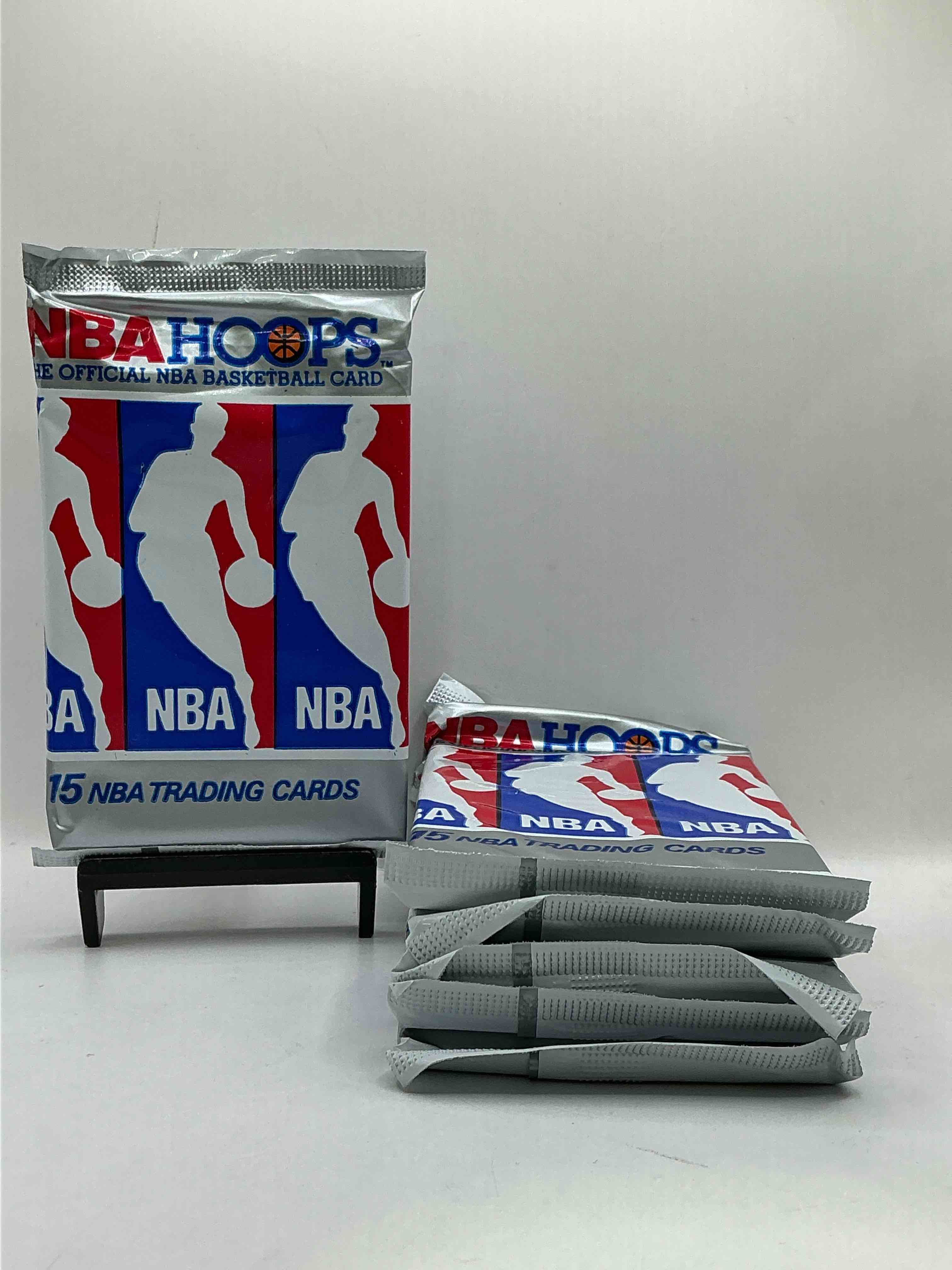 michael jordan!? 1990/91 nba hoops unopened sealed trading collectible sports card pack, direct from original sealed retail case! search for early michael jordan #65 (psa 10 value $550), jordan all star card, & too many other nice cards to list!