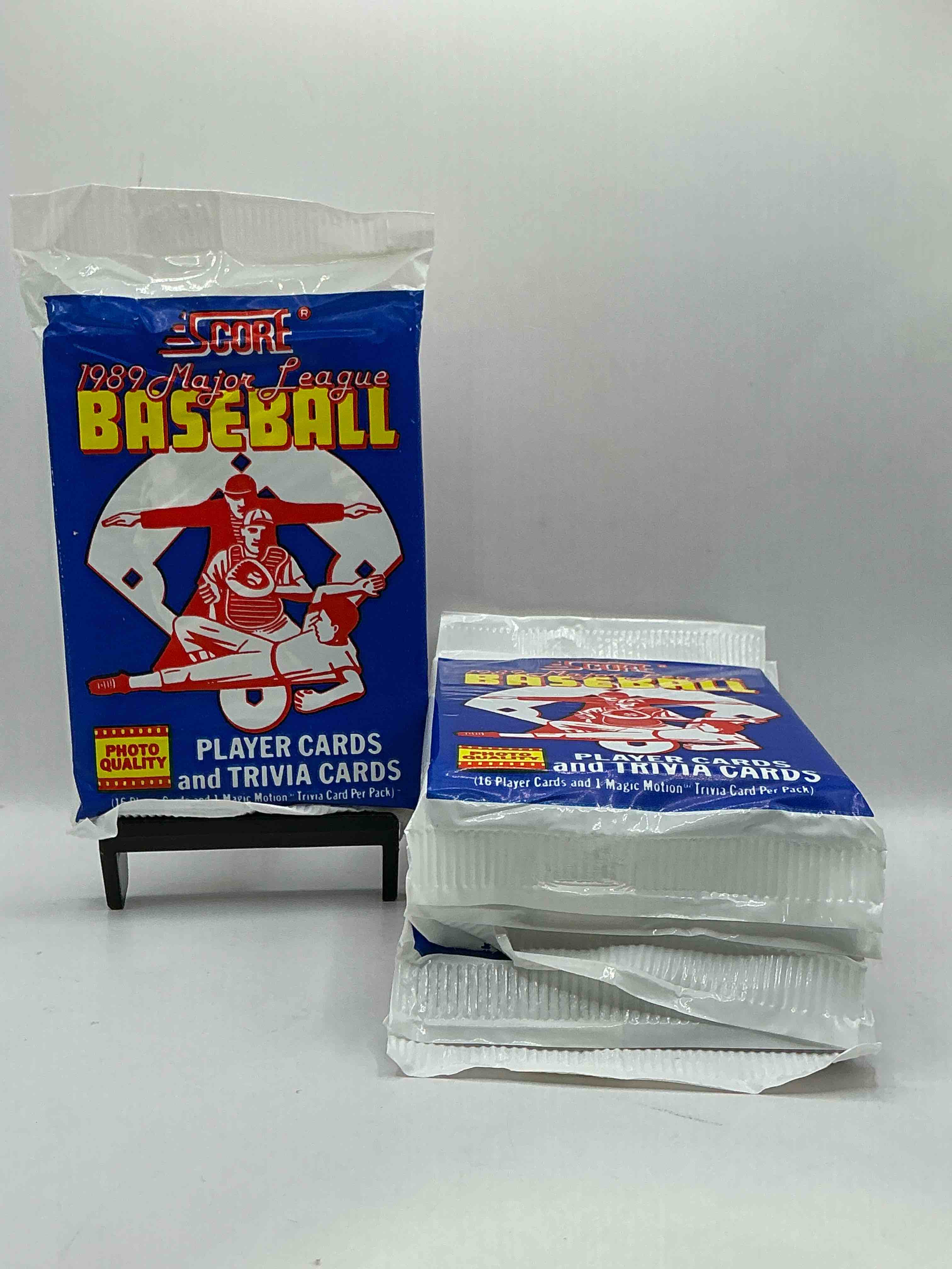 1989 score baseball sealed sports collectible card pack, direct from original retail case! search for valuable don mattingly #1 & so many cool nostalgic 80's players!