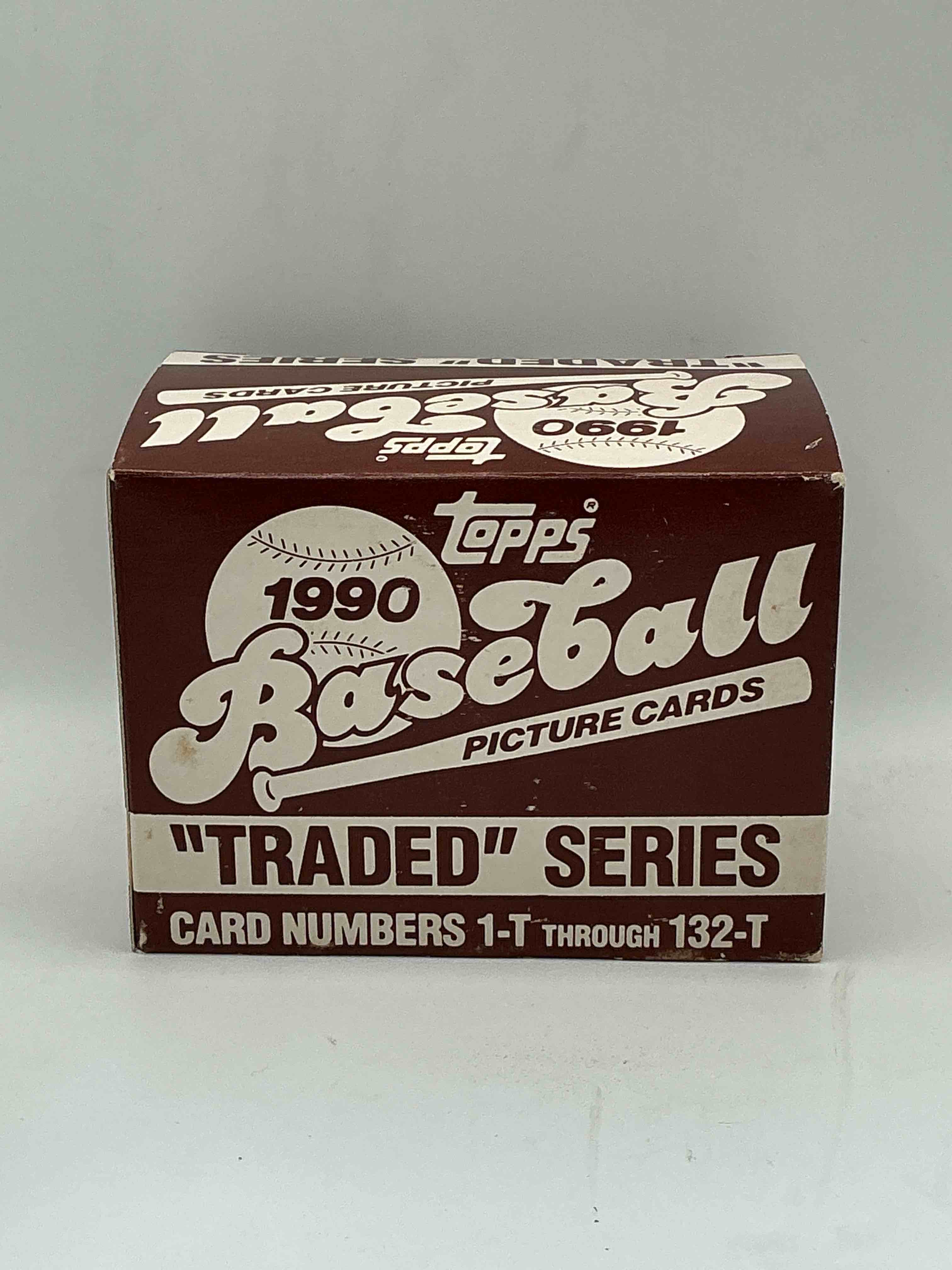 1990 topps traded 132 card set! baseball bonanza! rare topps traded baseball set from 1990, look for legends & rookies!