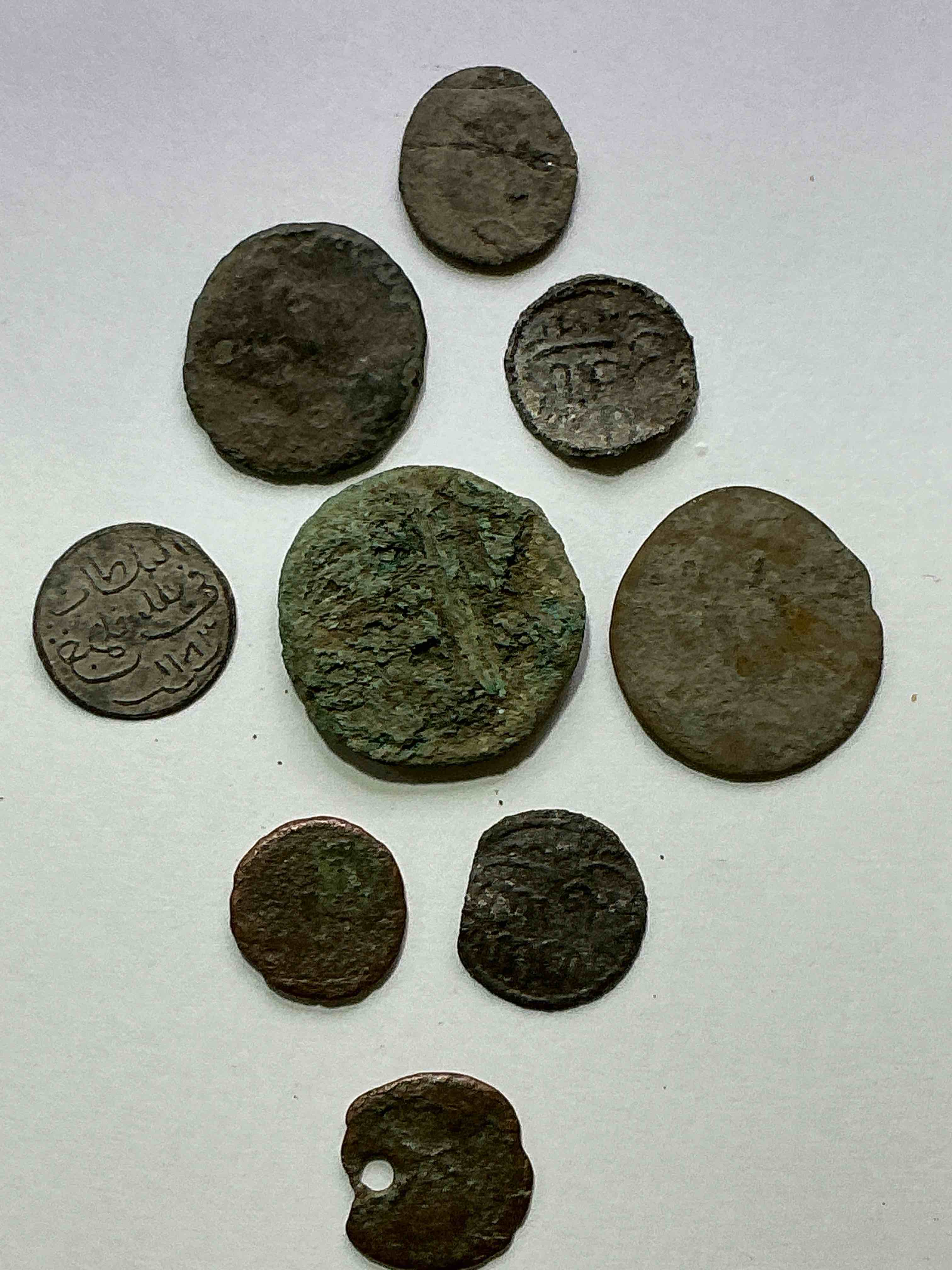ancient roman coins! 1,600-1700 years old approximately! check out these amazing authentic pieces of history, ancient roman bronze coins from the approx 300 to 400 a.d era... serious pieces of history & serious colléctor items! own authentic pieces of ancient history!