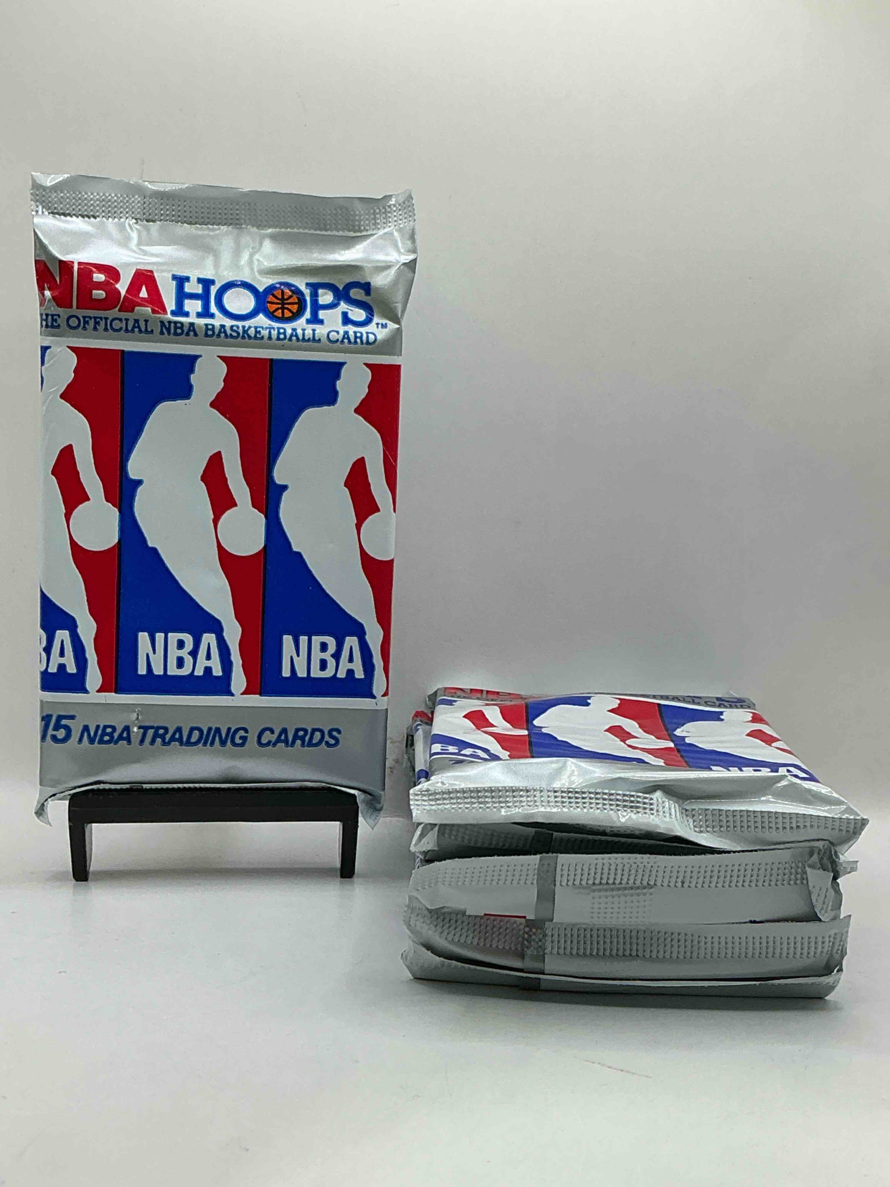 michael jordan!? 1990/91 nba hoops unopened sealed trading collectible sports card pack, direct from original sealed retail case! search for early michael jordan #65 (psa 10 value $550), jordan all star card, & too many other nice cards to list!