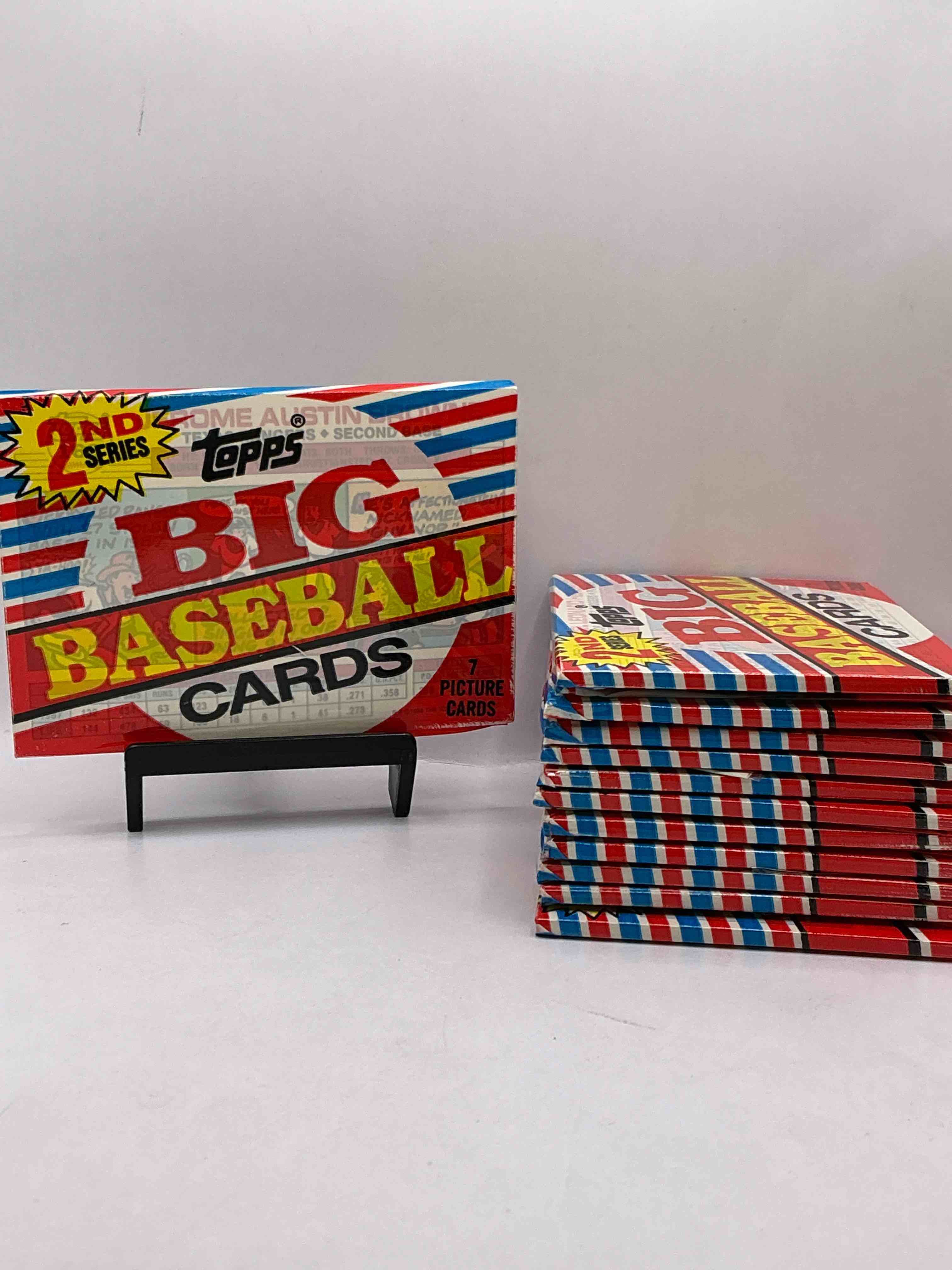 1988 topps big baseball sealed card packs direct from original retail case. getting harder & harder to find! search for bo jackson, roger clemons & tons of 80's stars in these fun cards you rarely see!