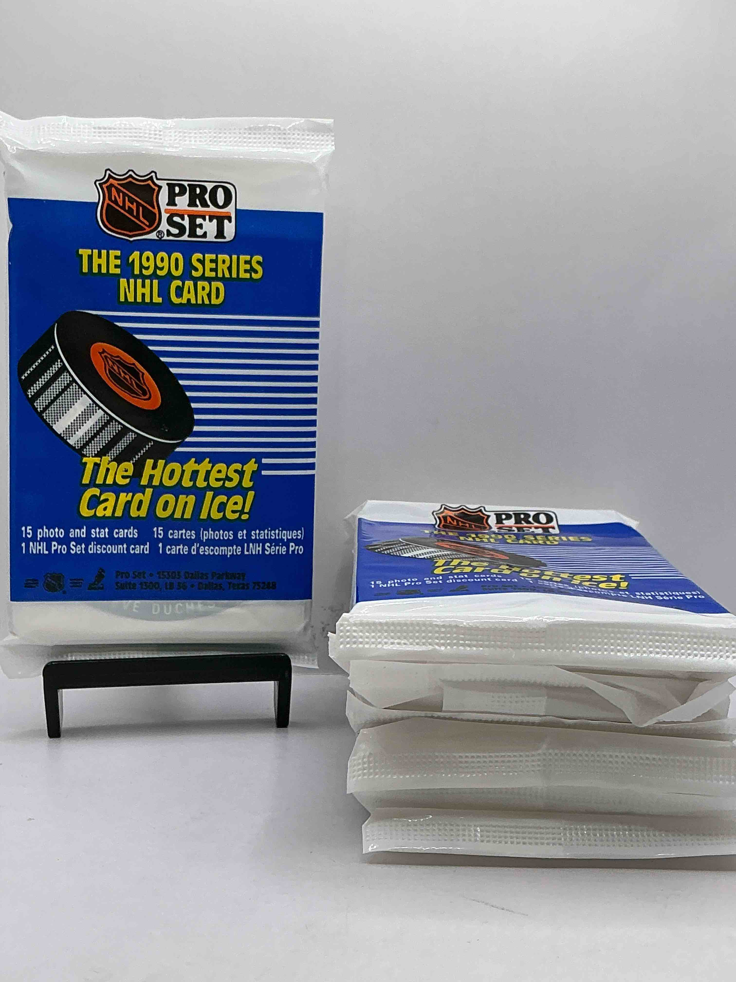 1990 nhl pro set series “the hottest cards of the ice”! look for some of you’re favorite nhl stars from the 90’s! 