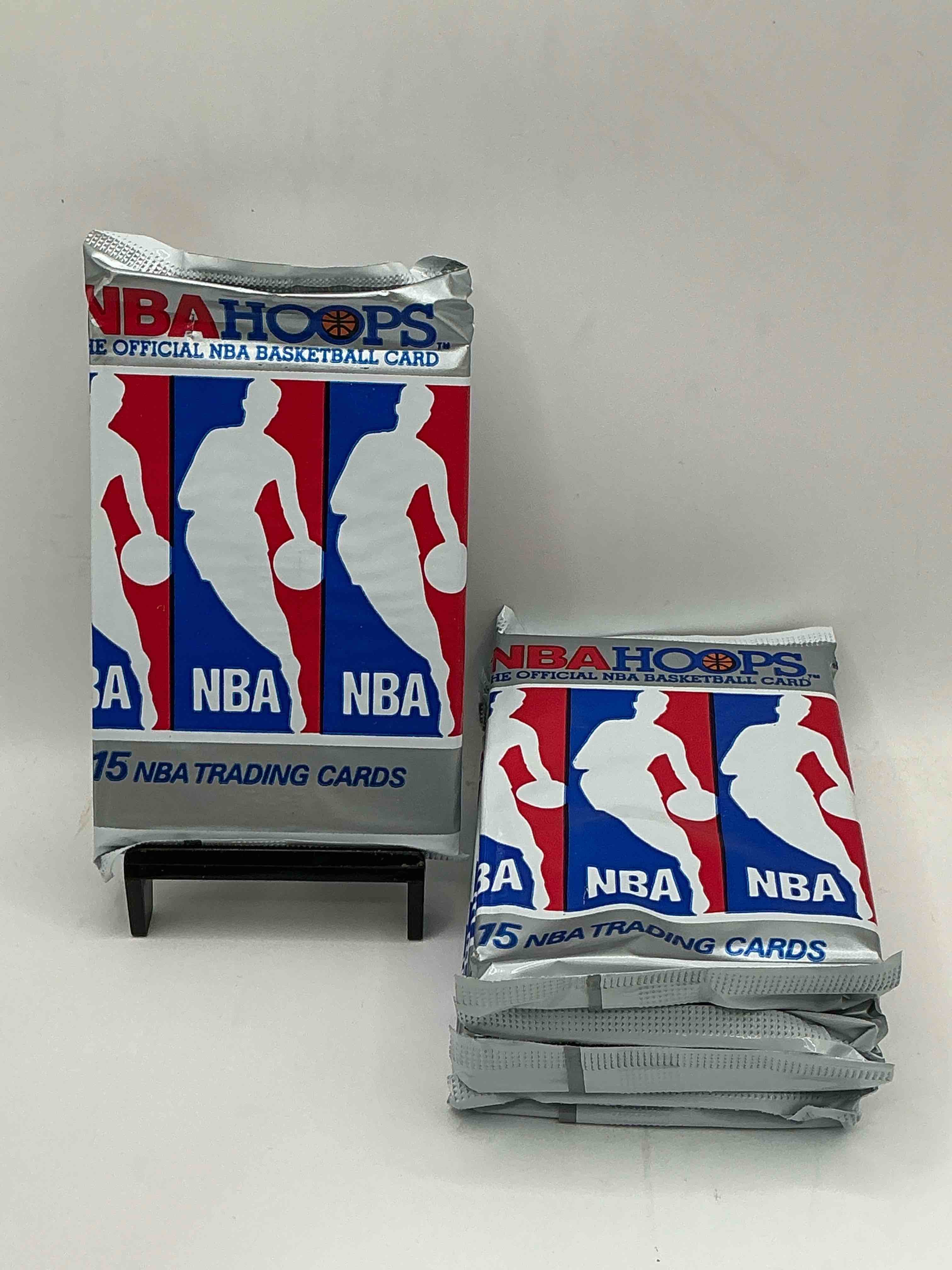 michael jordan!? 1990/91 nba hoops unopened sealed trading collectible sports card pack, direct from original sealed retail case! search for early michael jordan #65 (psa 10 value $550), jordan all star card, & too many other nice cards to list!