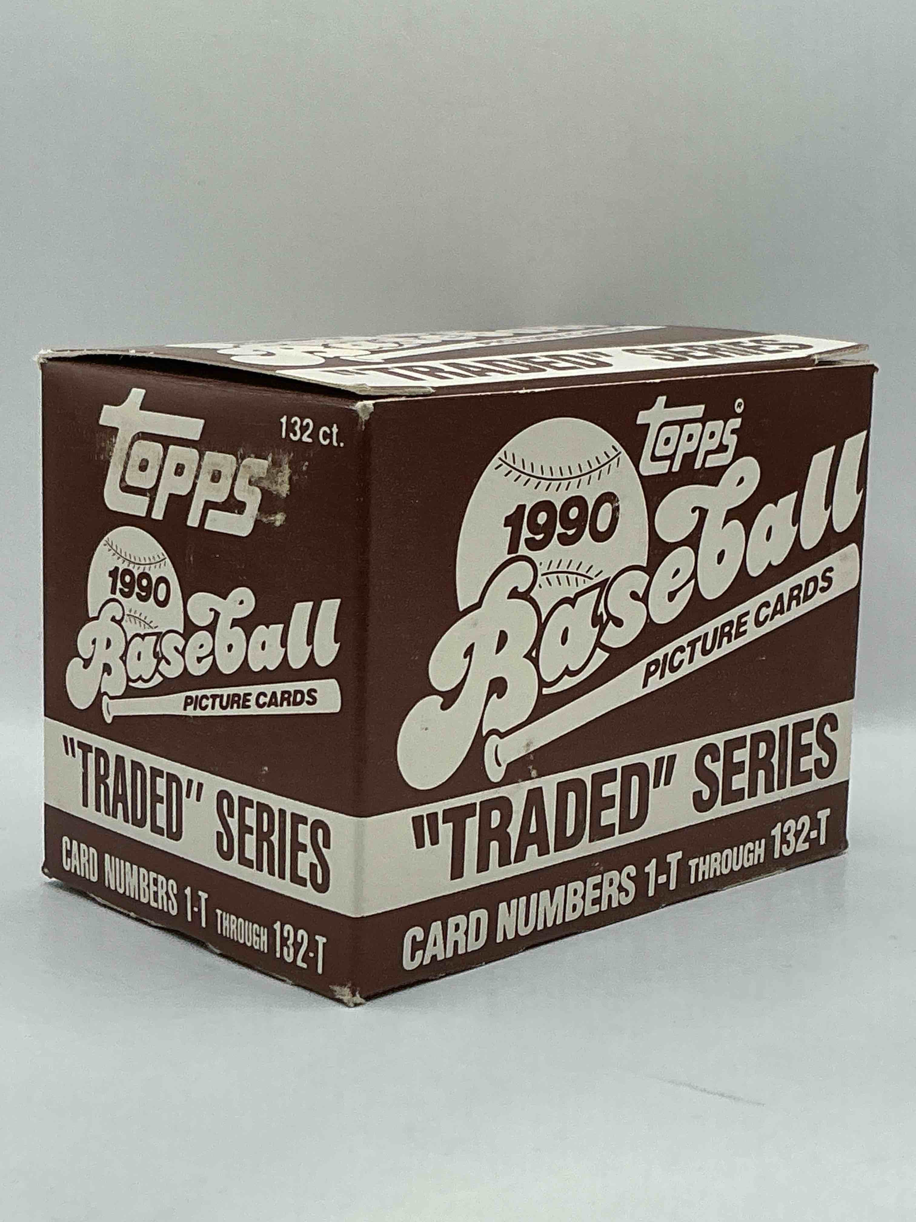 1990 topps traded 132 card set! baseball bonanza! rare topps traded baseball set from 1990, look for legends & rookies!