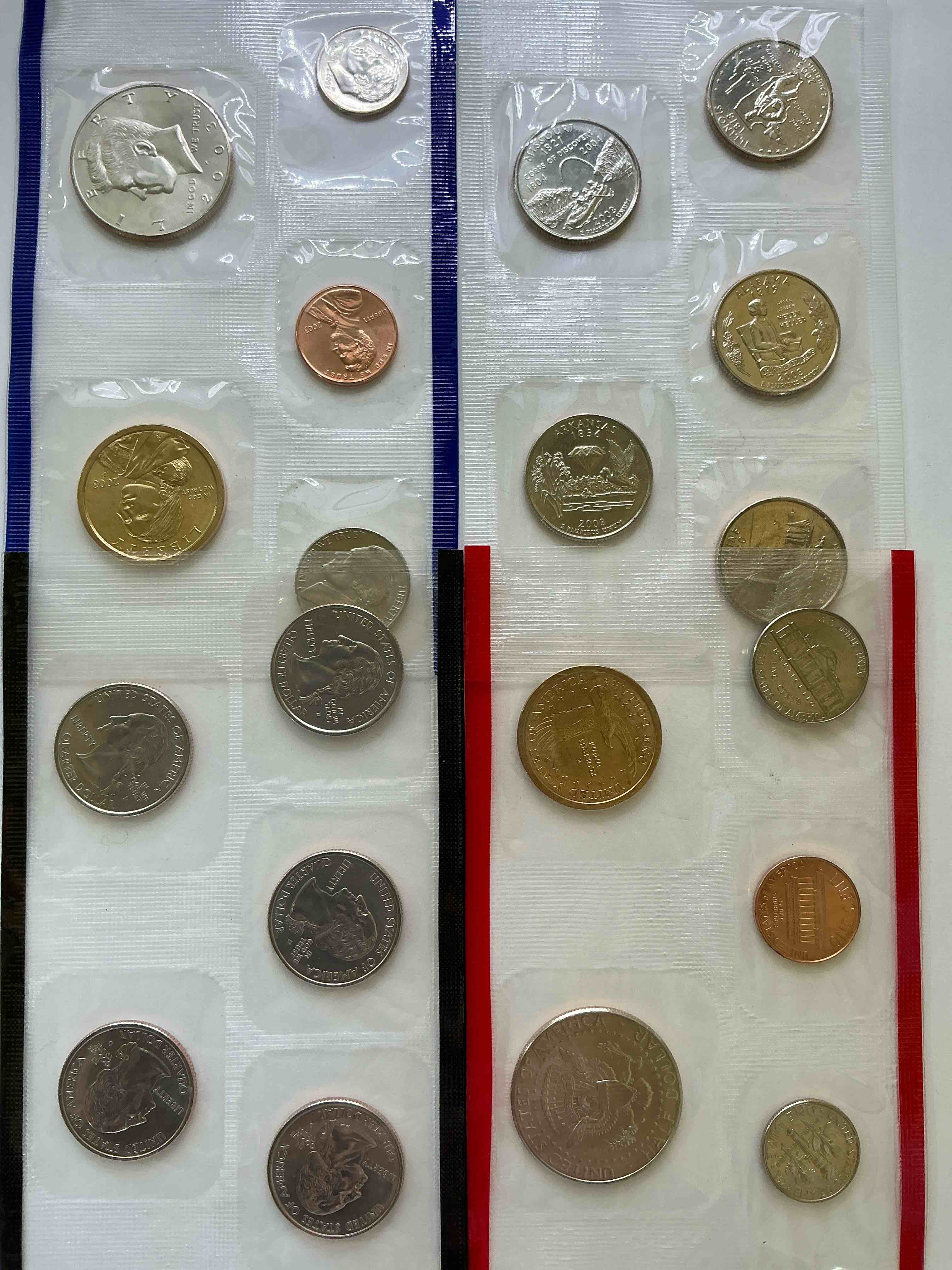 2003 Uncirculated Mint Coins! 20 Coins From Philadelphia & Denver! 20 Coin Uncirculated Lot, With State Quarters, Nickels, Half Dollars, Dimes, Pennies & More! Uncirculated Coin Craziness!