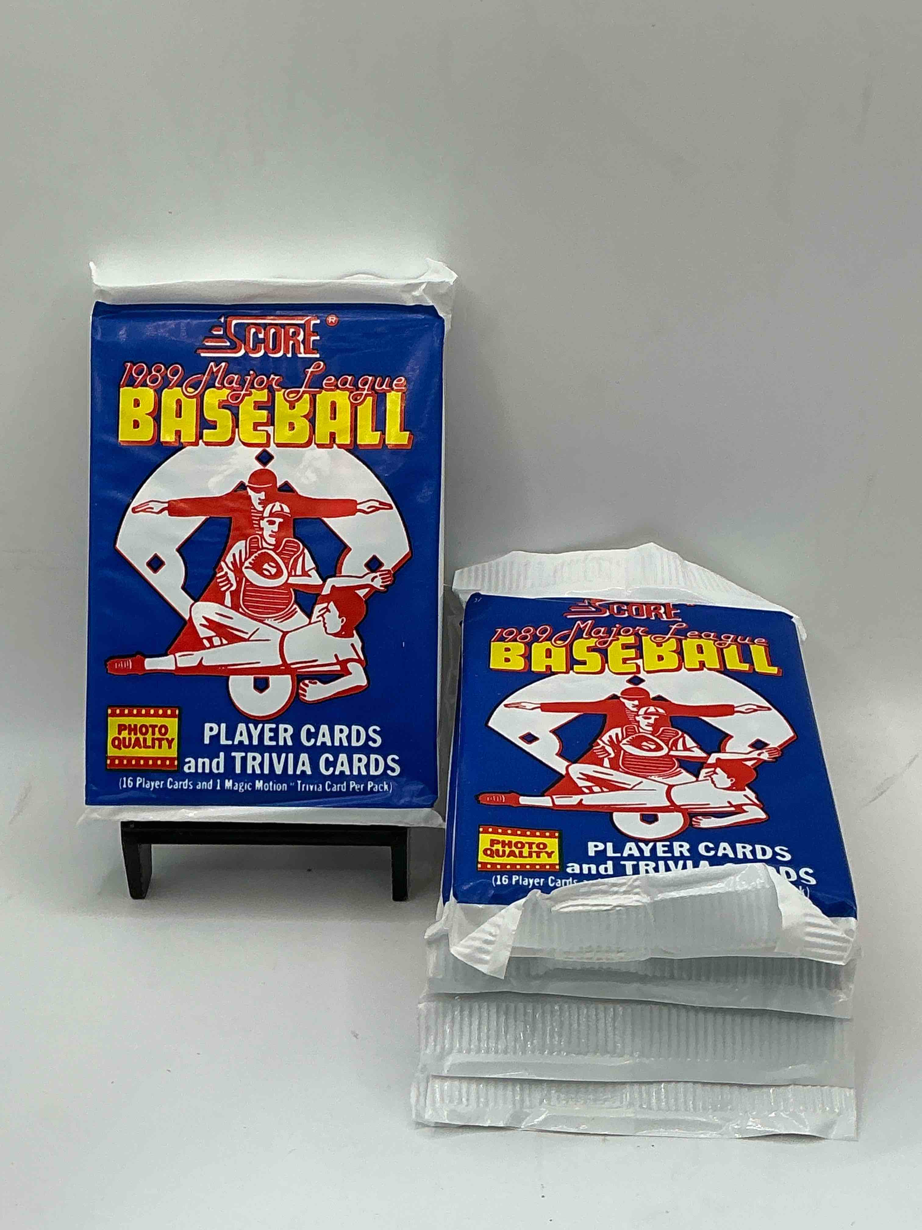 1989 score baseball sealed sports collectible card pack, direct from original retail case! search for valuable don mattingly #1 & so many cool nostalgic 80's players!