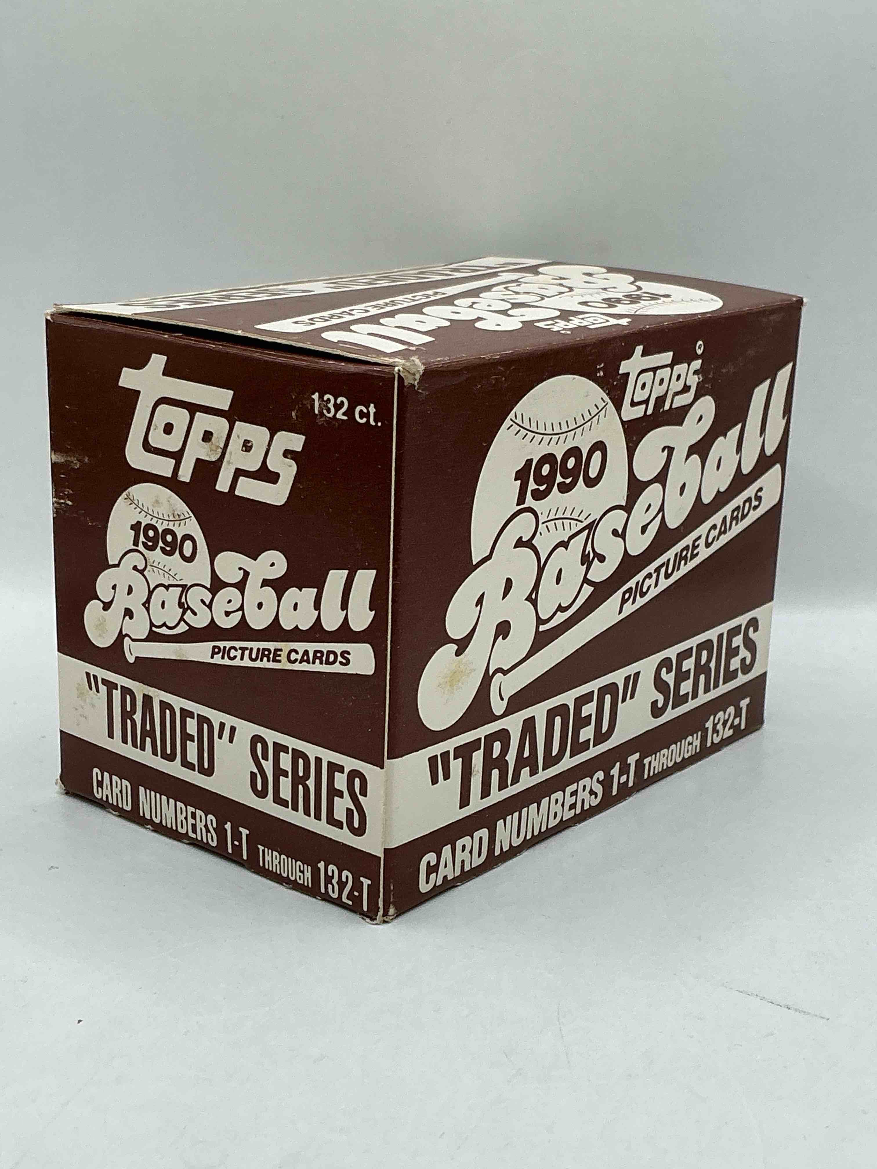 1990 topps traded 132 card set! baseball bonanza! rare topps traded baseball set from 1990, look for legends & rookies!