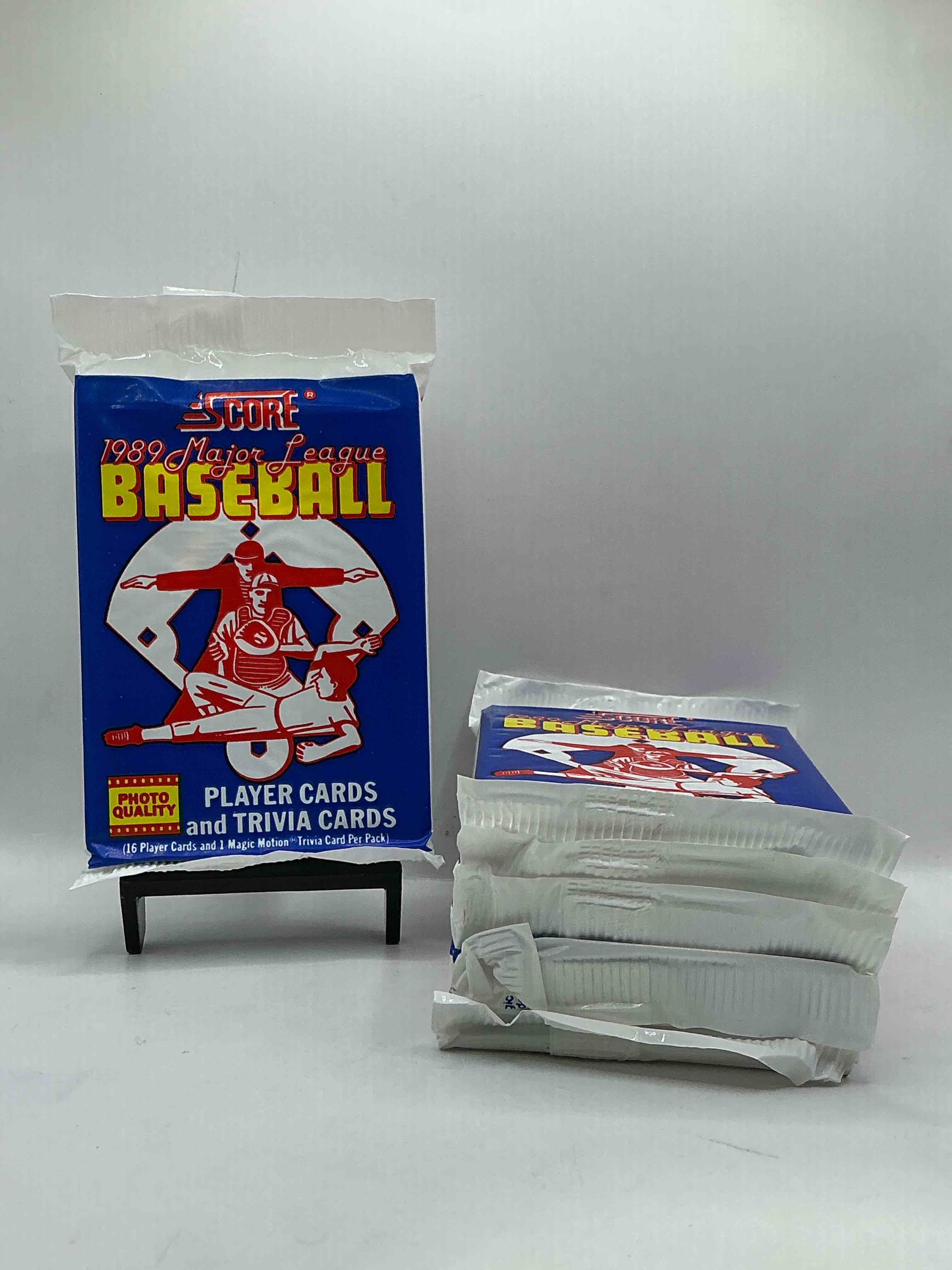 1989 score baseball sealed sports collectible card pack, direct from original retail case! search for valuable don mattingly #1 & so many cool nostalgic 80's players!