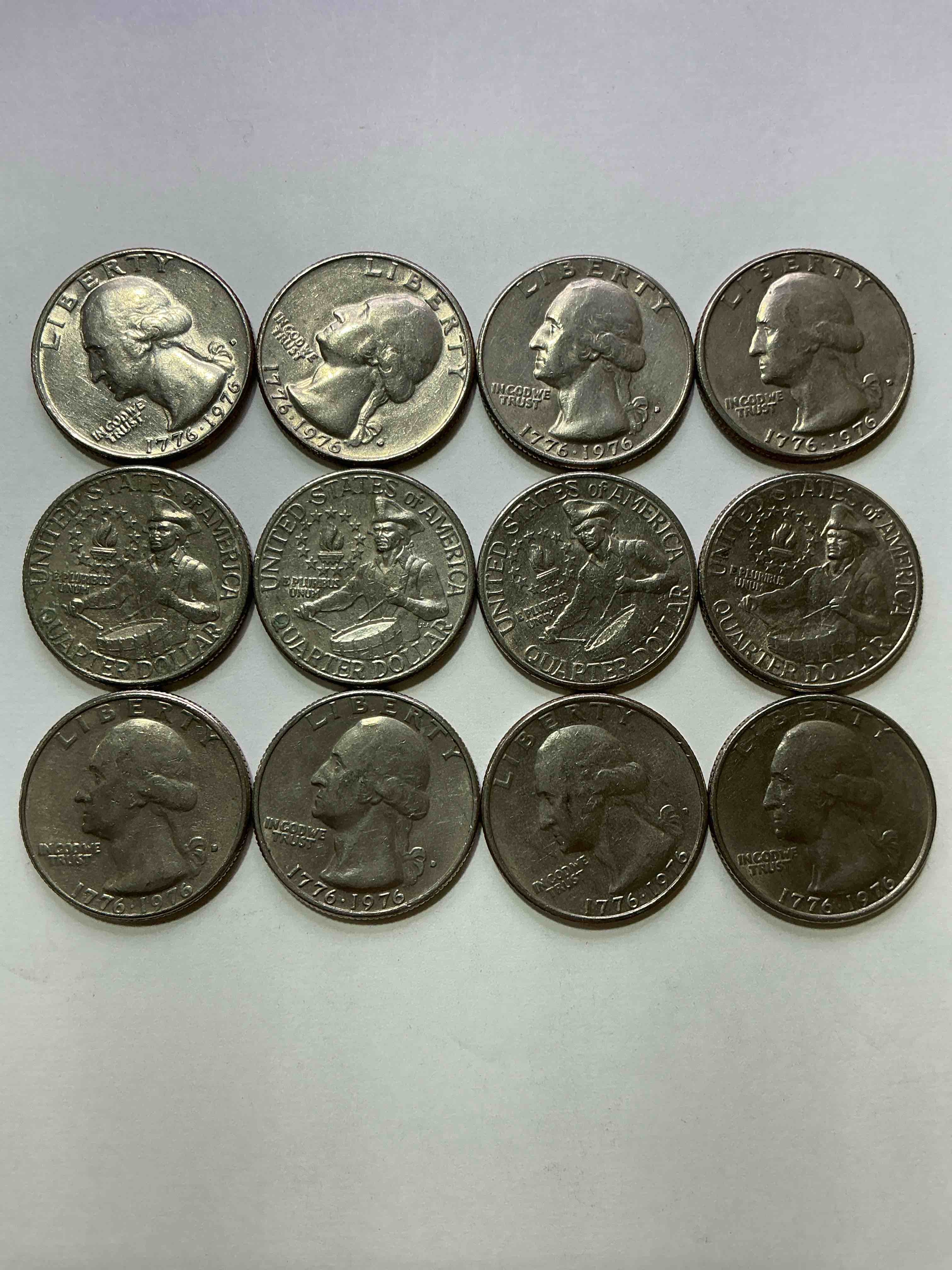 1976 bicentennial bliss! in 1976 the u.s. mint produced coins celebrating the 200 year anniversary of america. up for auction are awesome examples of quarters produced for this... the infamous 200 year anniversary edition! highly desirable for collectors! own pieces of history & get ready for america's 250 year anniversary coming soon!