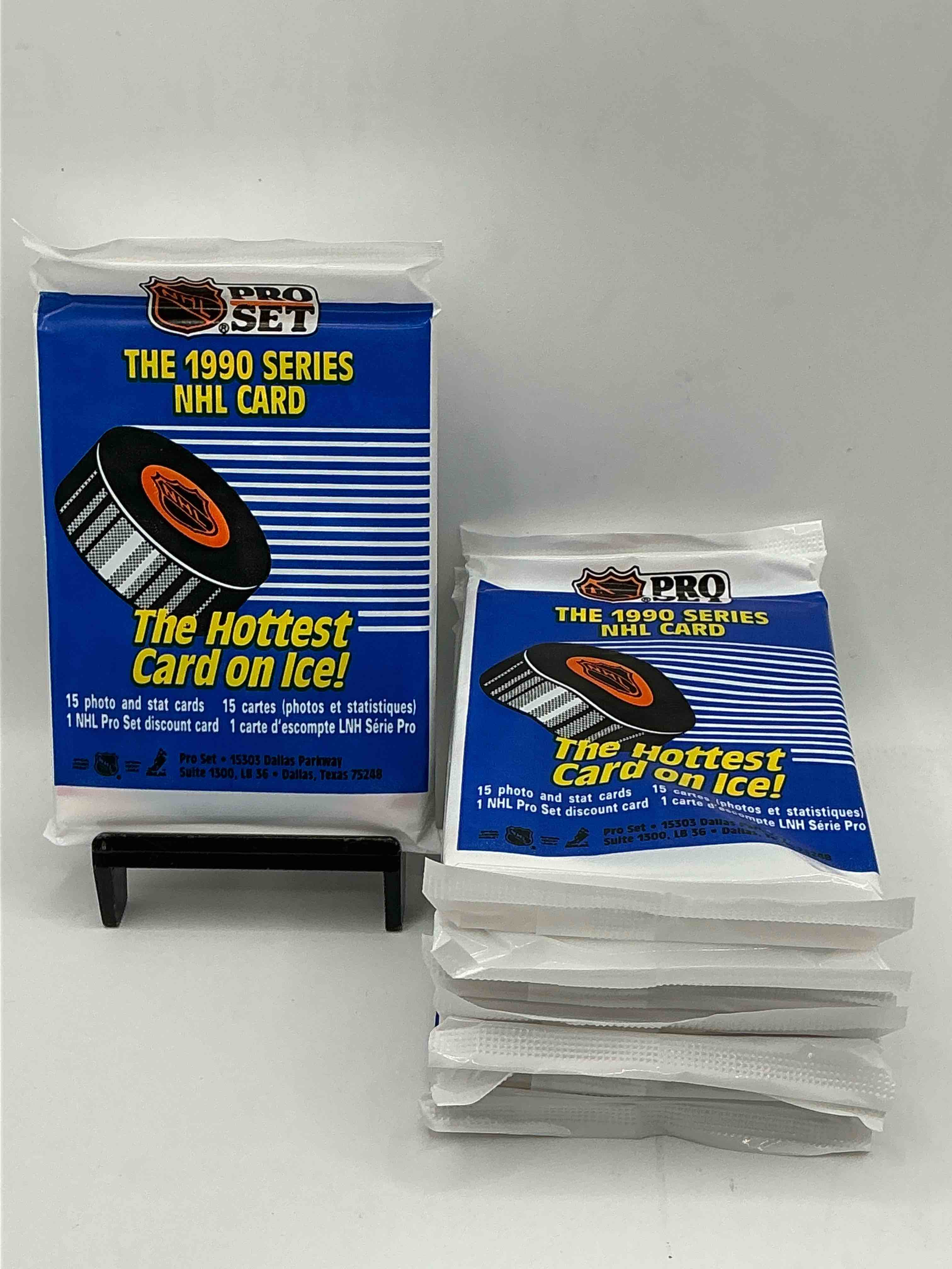 1990 nhl pro set series “the hottest cards of the ice”! look for some of you’re favorite nhl stars from the 90’s! 