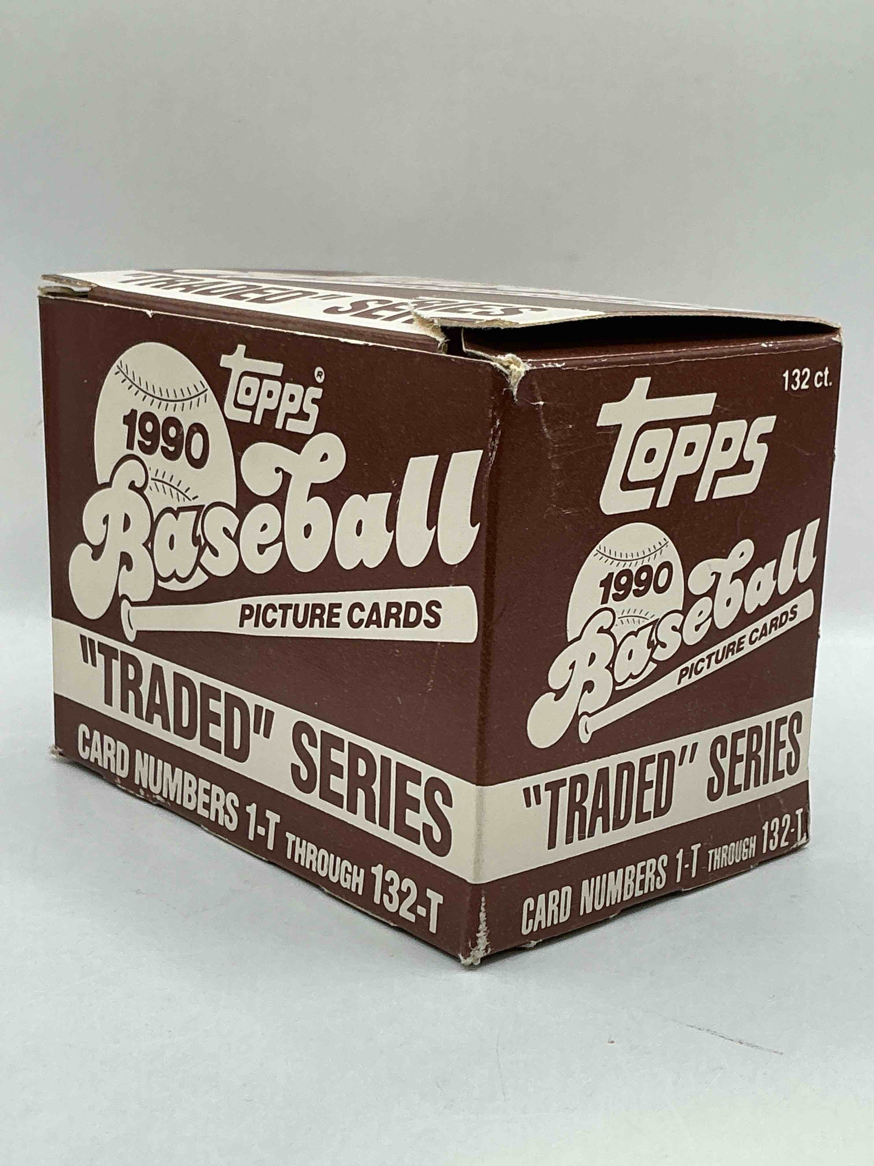 1990 topps traded 132 card set! baseball bonanza! rare topps traded baseball set from 1990, look for legends & rookies!