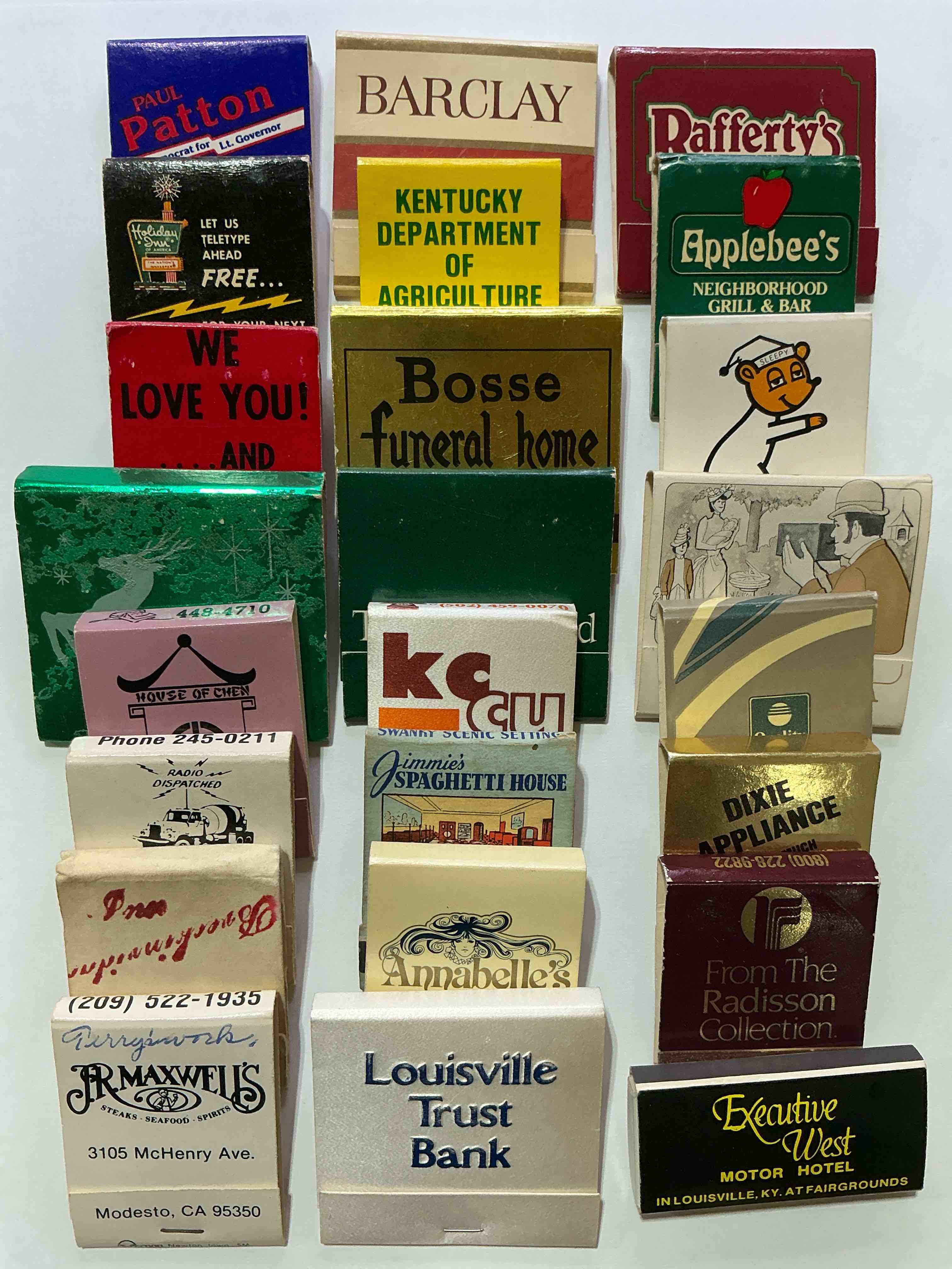 Condition photo showing Good Condition for vintage matchbooks!  a crazy hard to collect collection of matchbooks from all over, many from places that no longer exist!  collection spans decades & decades!  most books are complete with all matches!  one of a kind collection!  all original & impossible to find anywhere else!