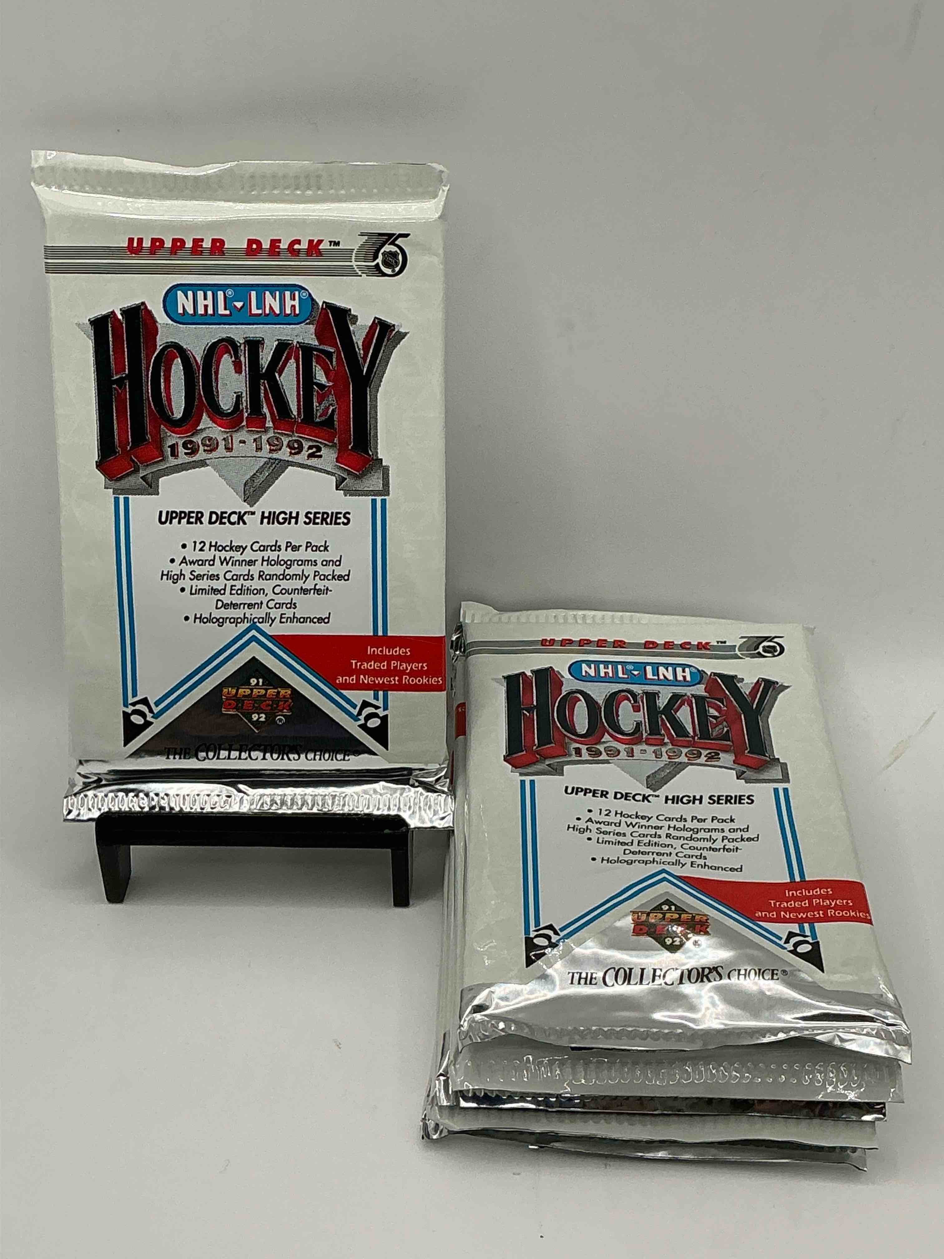 Wow! 1991-92 NHL Upper Deck High Series Hockey Packs! Look for All Of Your Favorite Stars From The 90’s In These Rare Packs!