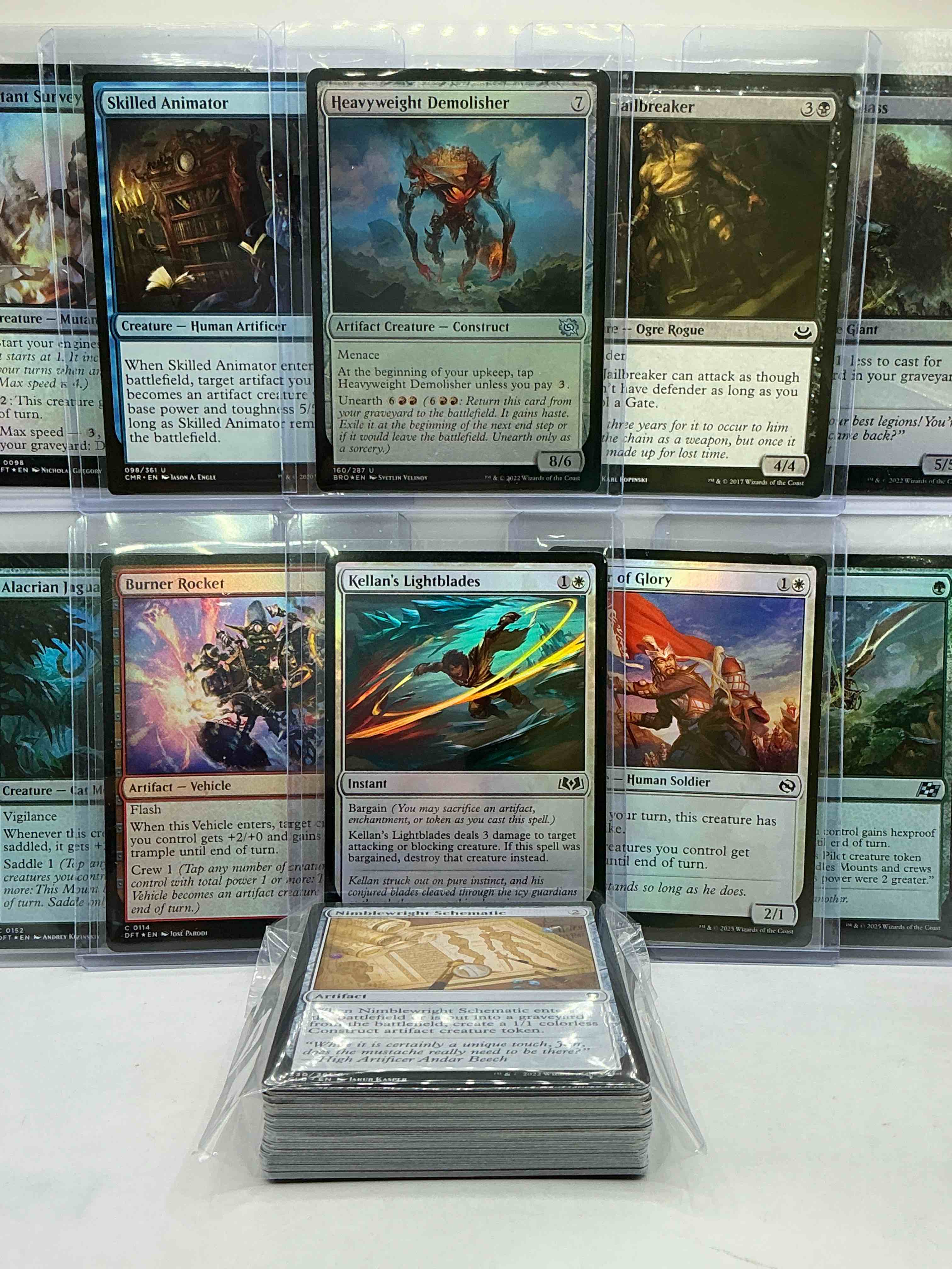 Condition photo showing New/Like New for magic the gathering 50 card lot! lot includes 10 rare or holo foil cards! all cards in excellent condition! a great way to join the mtg craze!