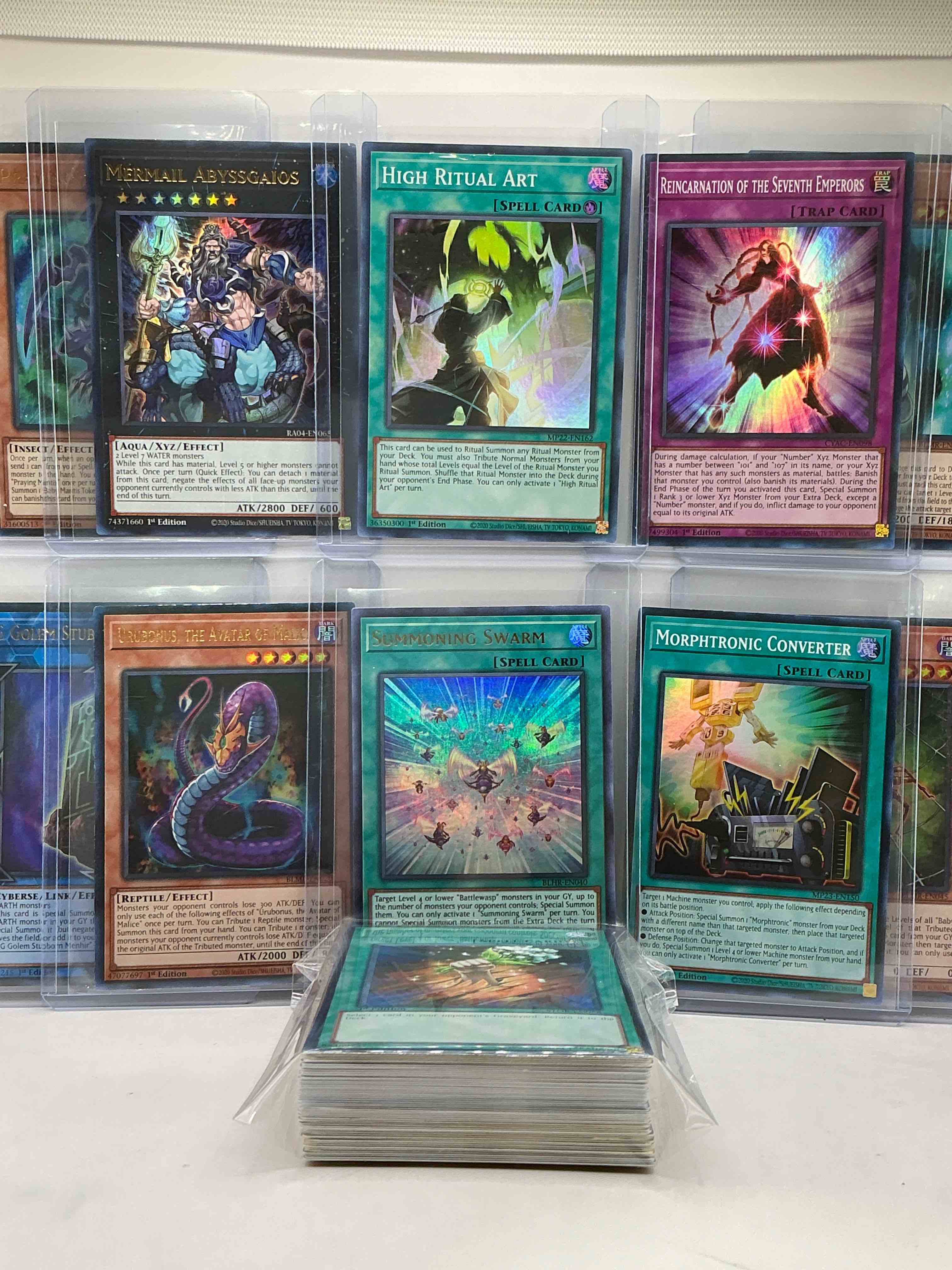 Condition photo showing New/Like New for yu-gi-oh 50 card lot! join the craze of yu-gi-oh with these awesome cards! this 50 card lot includes the big three yu-gi-oh category cards, monsters, spells & traps! this 50 card lot includes some of all three! wow! perfect time to start collecting!