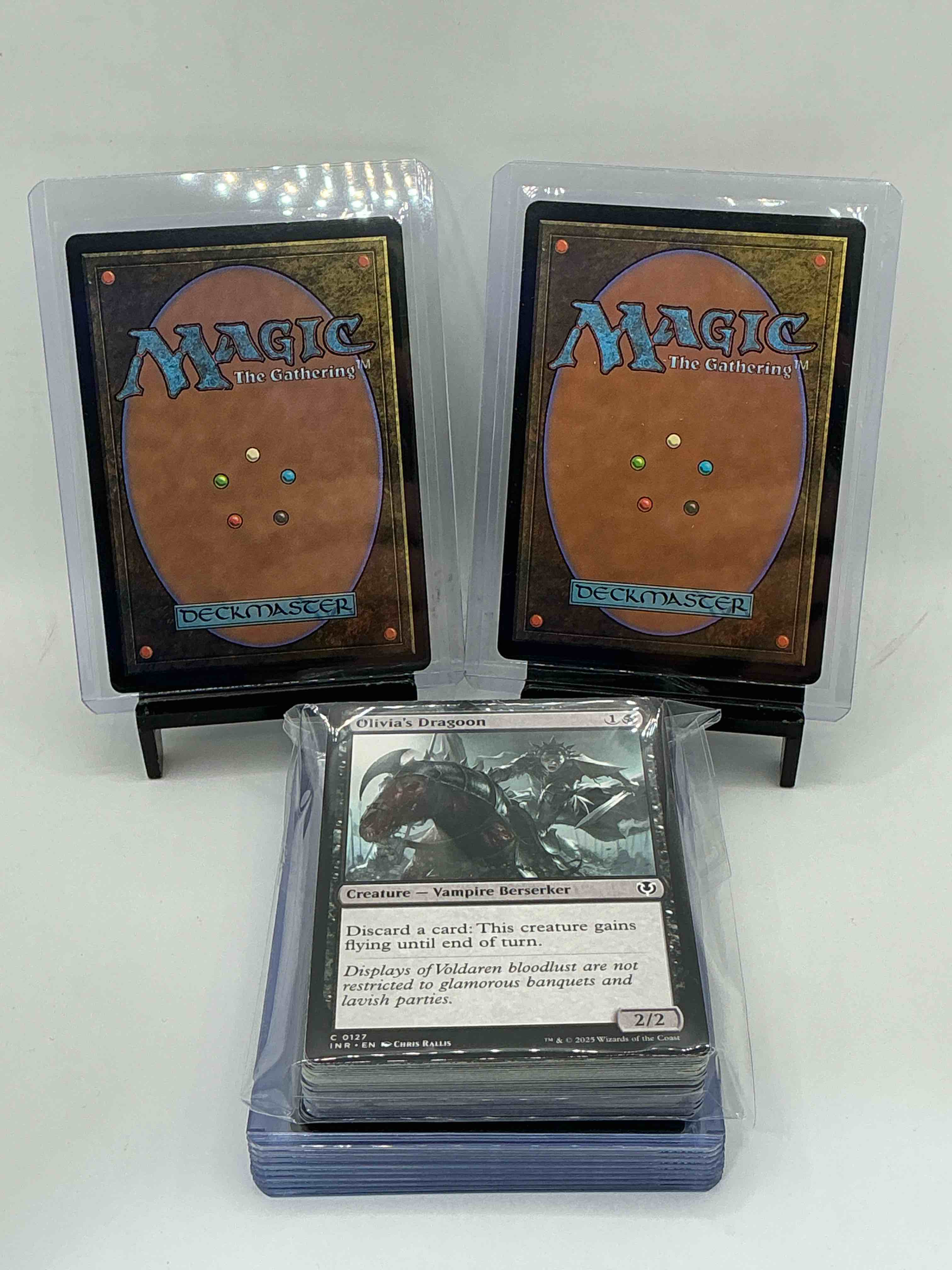 Condition photo showing New/Like New for magic the gathering 50 card lot! lot includes 10 rare or holo foil cards! all cards in excellent condition! a great way to join the mtg craze!