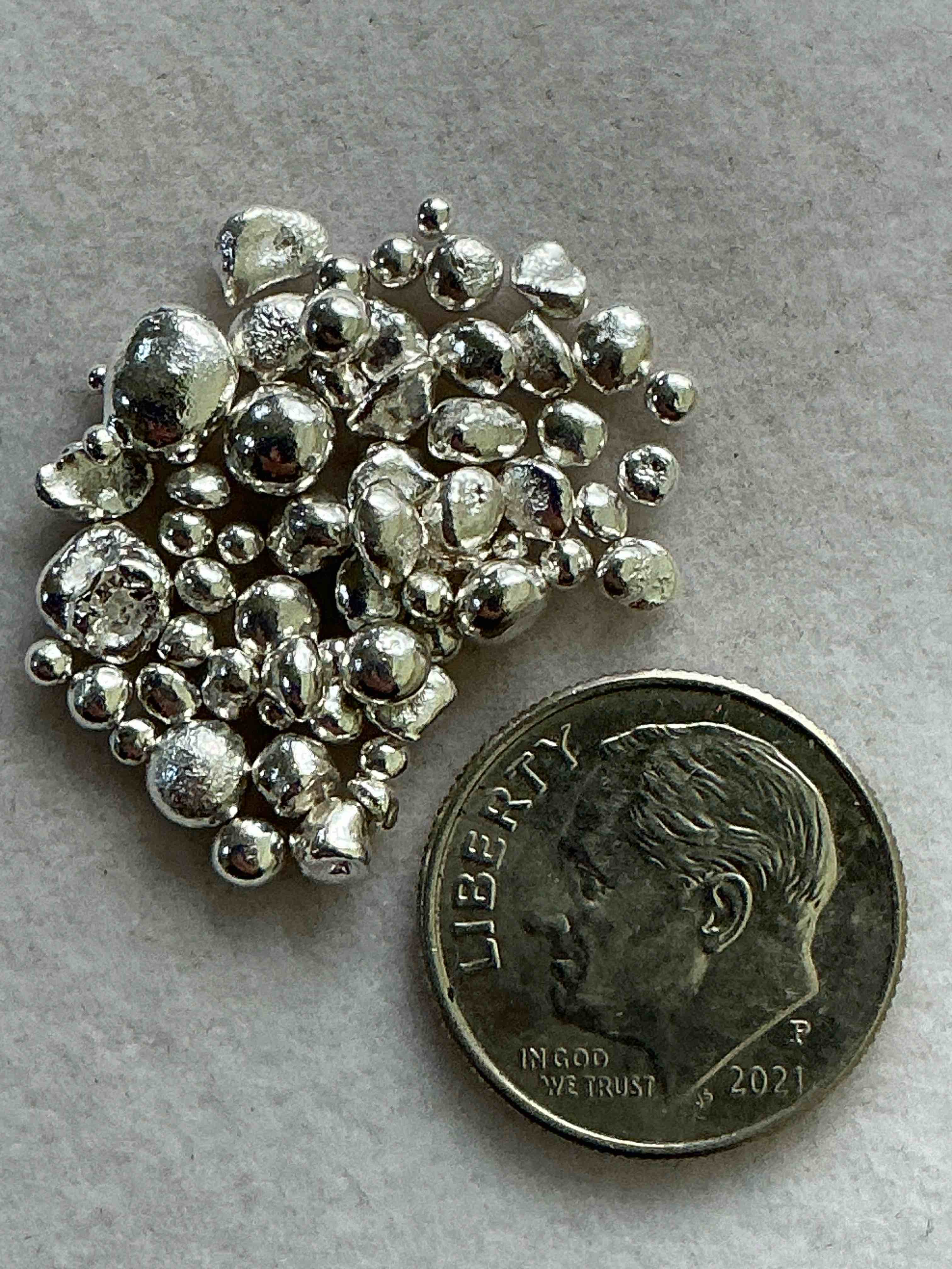 Silver Nuggets! .999 US Fine Silver, In Small Nugget Form! Total Weight Of All Nuggets In Lot Approximately 6 Grams, Bid Is Per Nugget! A Cool Way To Invest In Fine US Silver! Includes Collector Capsule!