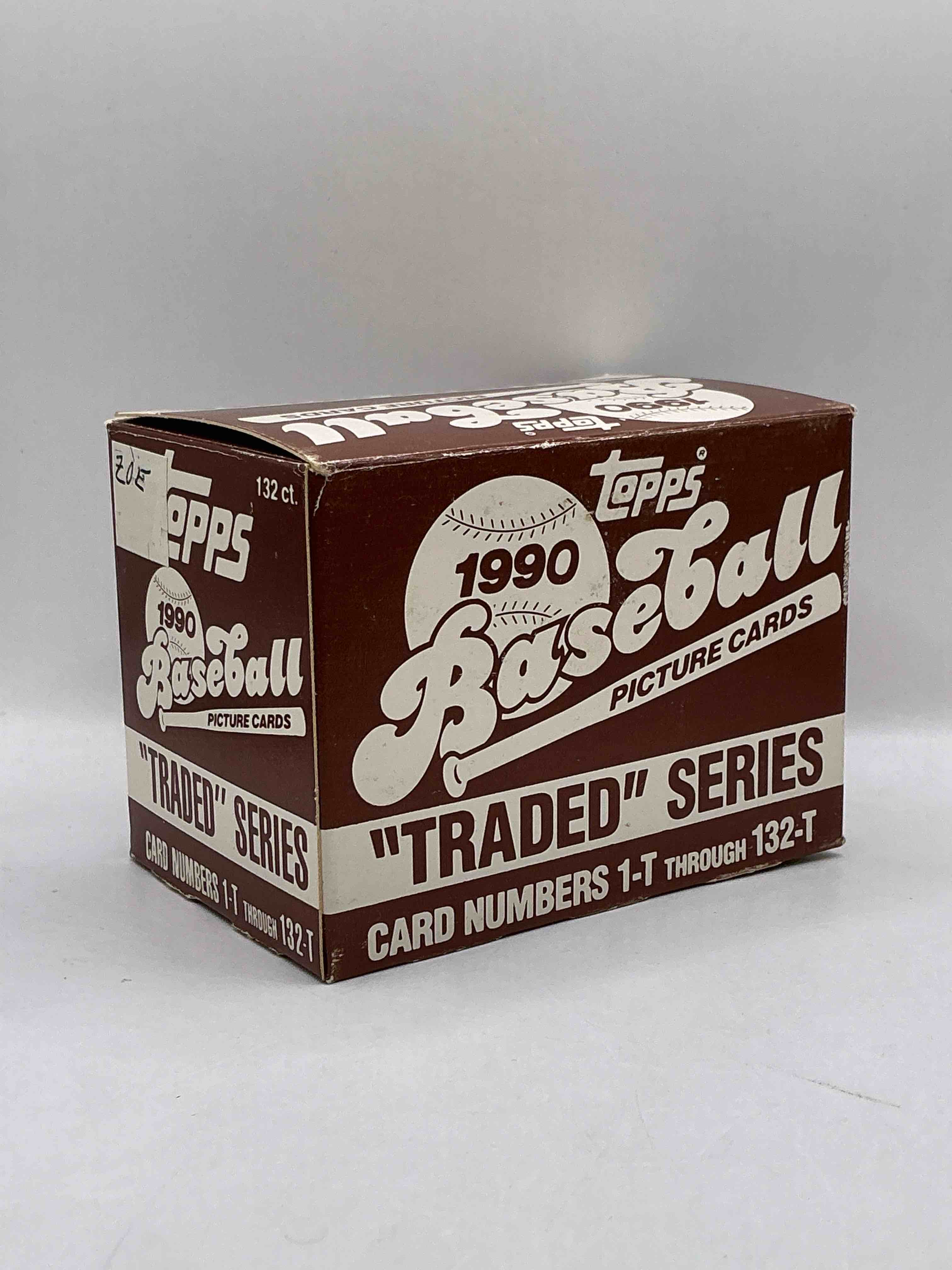 1990 topps traded 132 card set! baseball bonanza! rare topps traded baseball set from 1990, look for legends & rookies!