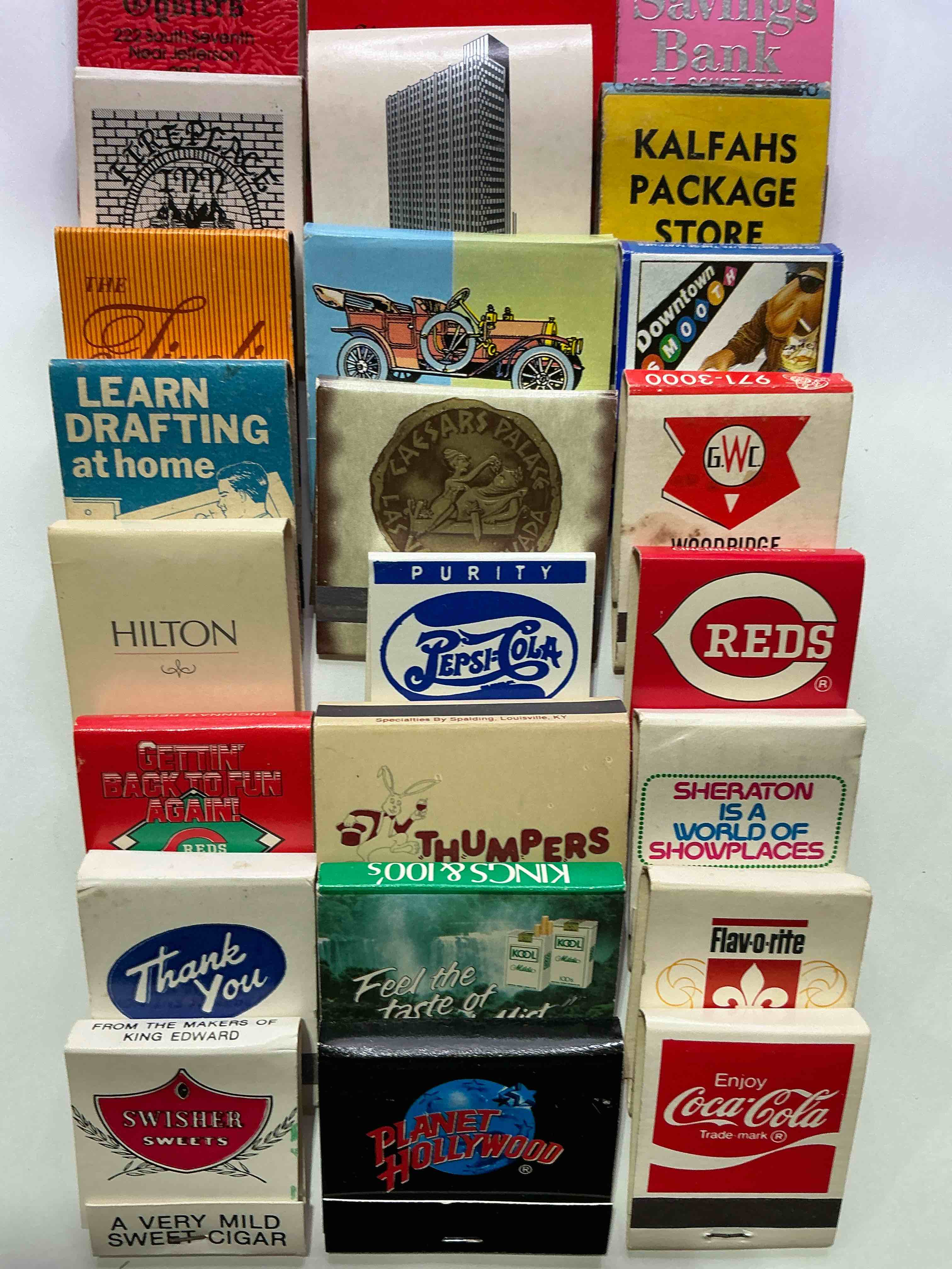 Condition photo showing Good Condition for vintage matchbooks! a crazy hard to collect collection of matchbooks from all over, many from places that no longer exist! collection spans decades & decades! most books are complete with all matches! one of a kind collection! all original & impossible to find anywhere else!