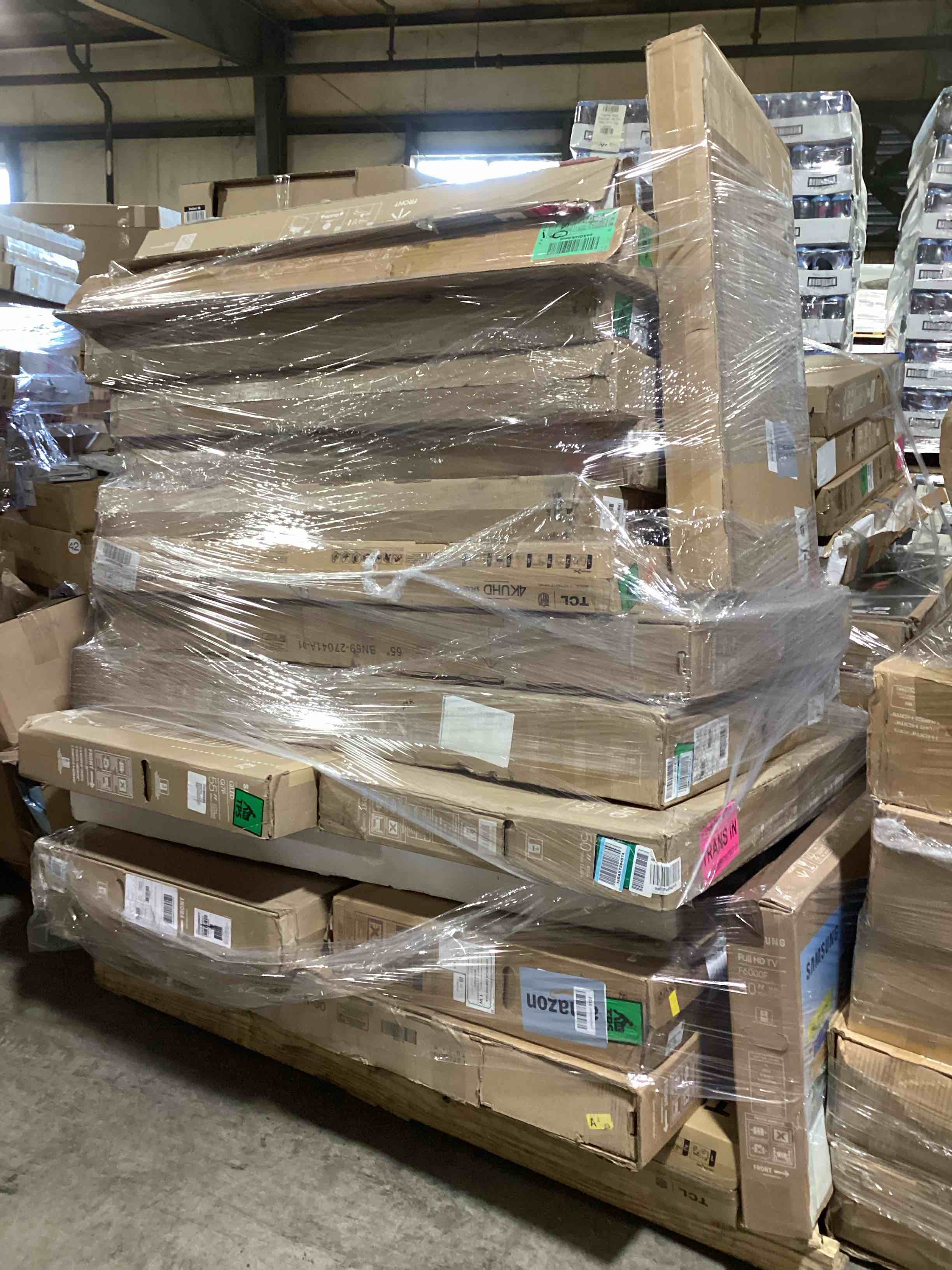 18 TVs, Most 55 Inches or Larger.  Brands Like LG, Samsung, Roku and Vizio for Parts or Repair, Your Bid Per TV.