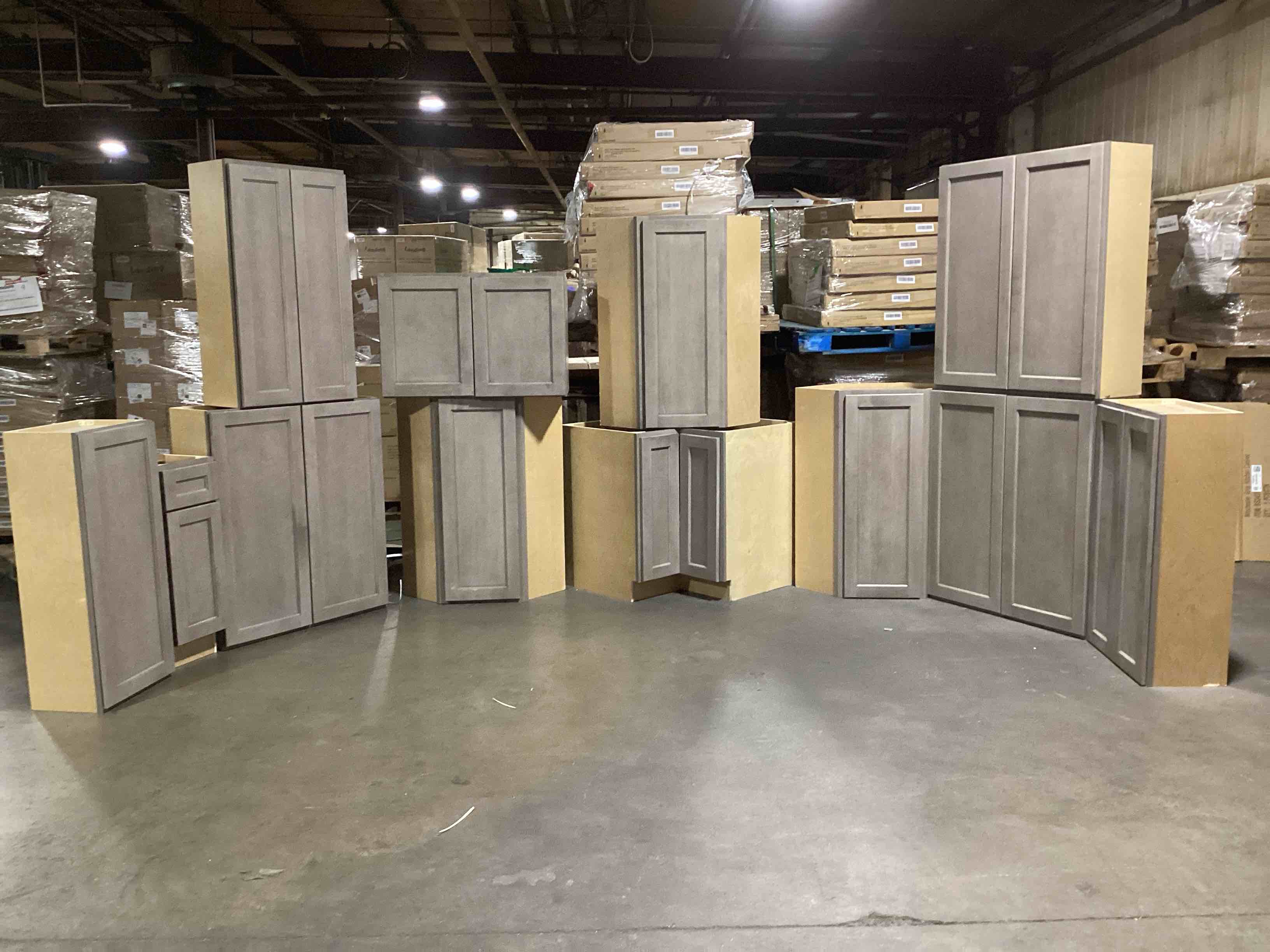 Build Your Own 12-Piece Winchester Gray Shaker Kitchen Cabinet Set 