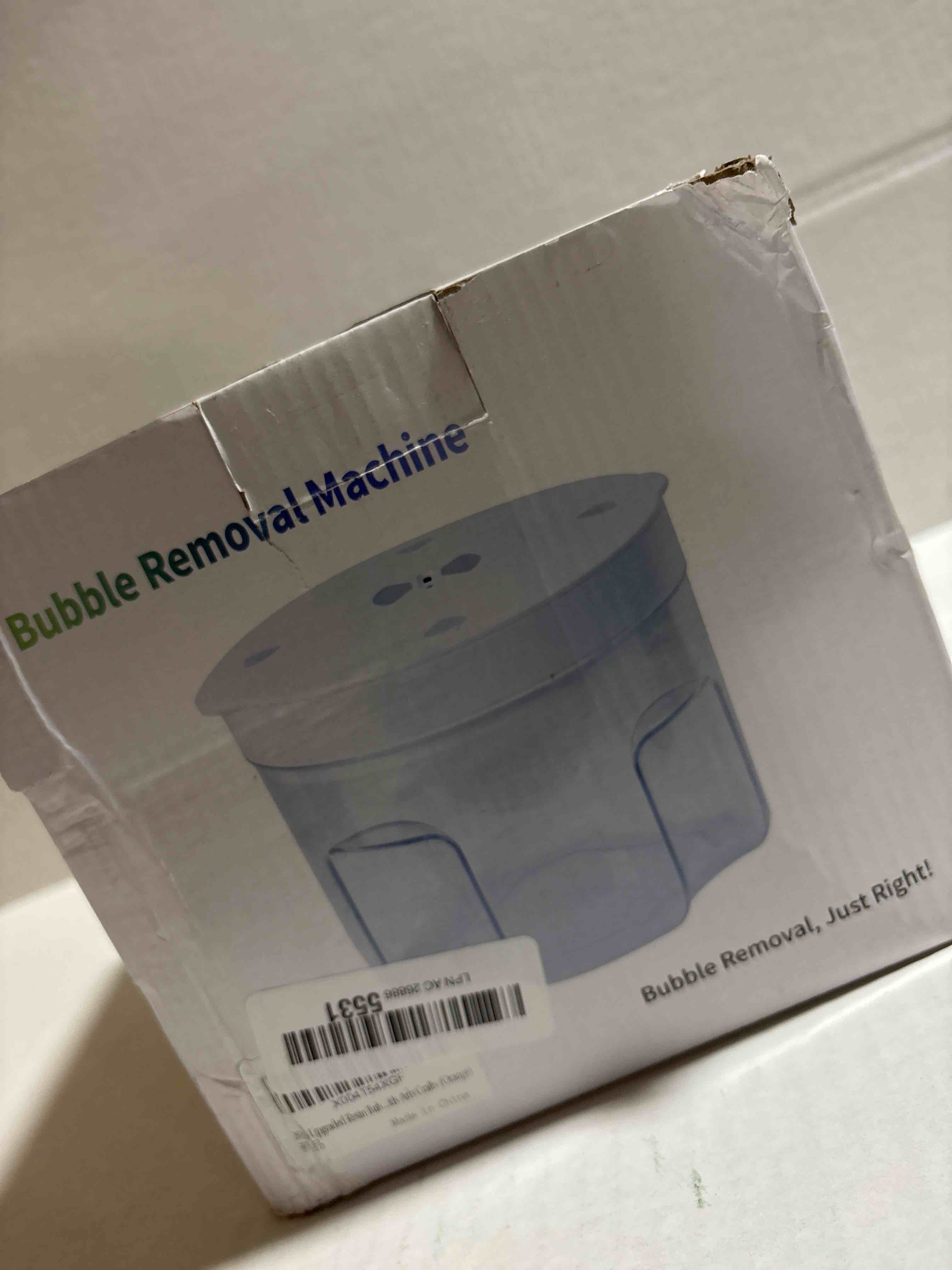 Condition photo showing New/Like New for 2025 Upgraded Resin Bubble Remover with Timing, 3–9 Minutes Efficient 99% Bubble Removal, 95 kPa Resin Vacuum Chamber, 2L Epoxy Resin Bubble Remover Machine for Resin Molds Arts Crafts (Orange)