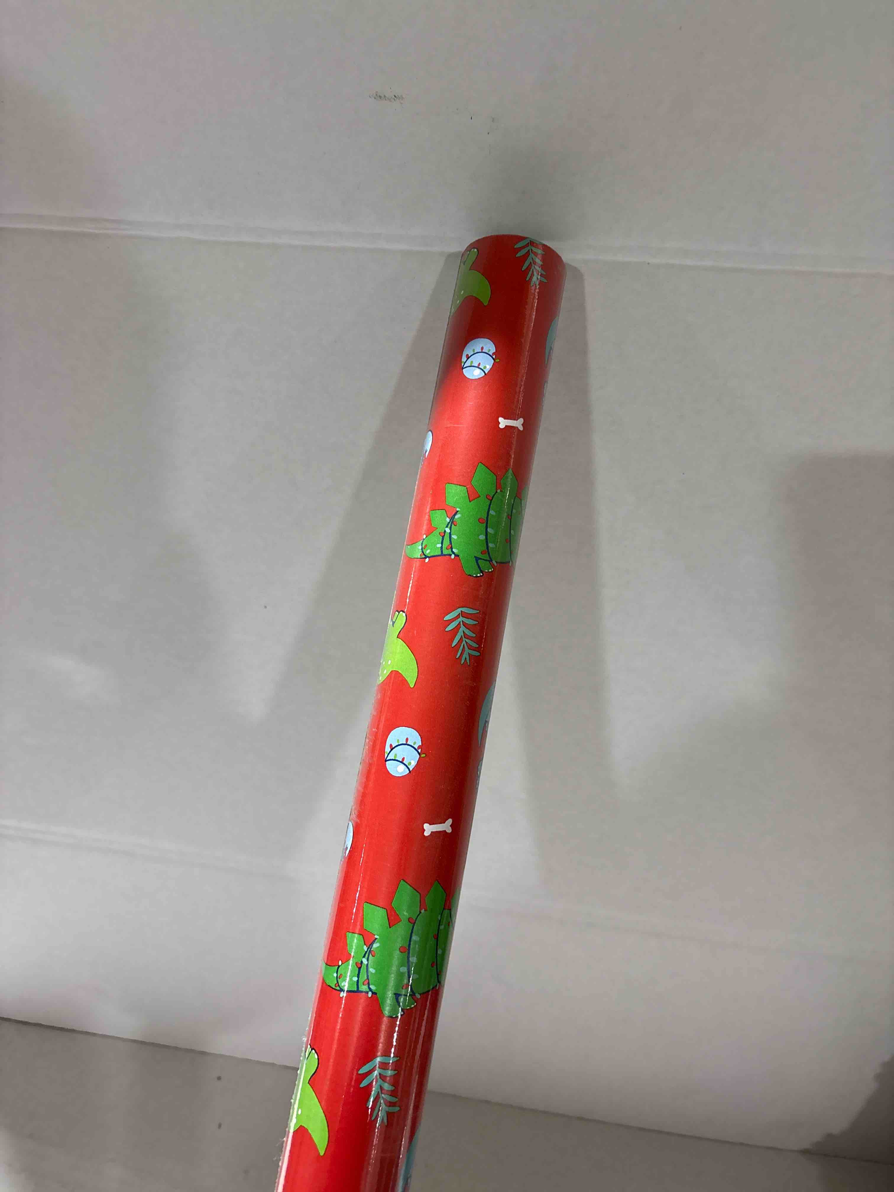 50 sq ft Dinosaurs Christmas Gift Wrap Red - Wondershop™