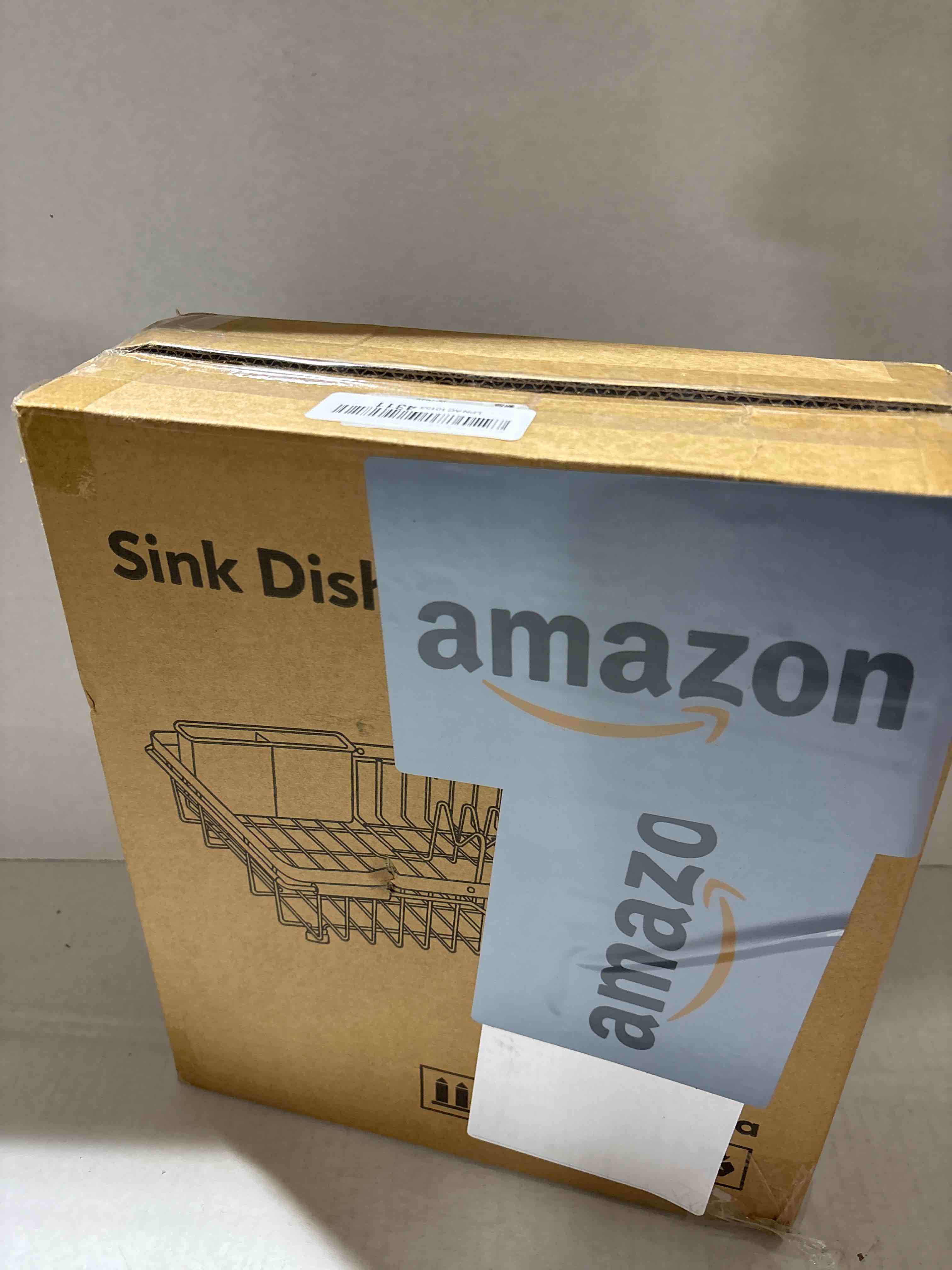 Condition photo showing New/Like New for JASIWAY Dish Drying Rack in Sink, Expandable Stainless Steel Dish Drainer for Kitchen Sink, Dish Strainer Rack, Retractable Over Sink Dish Rack with Utensil Holder, 13.1''~16.6''D x 11.8''W, Silver Silver In Sink, Expandable