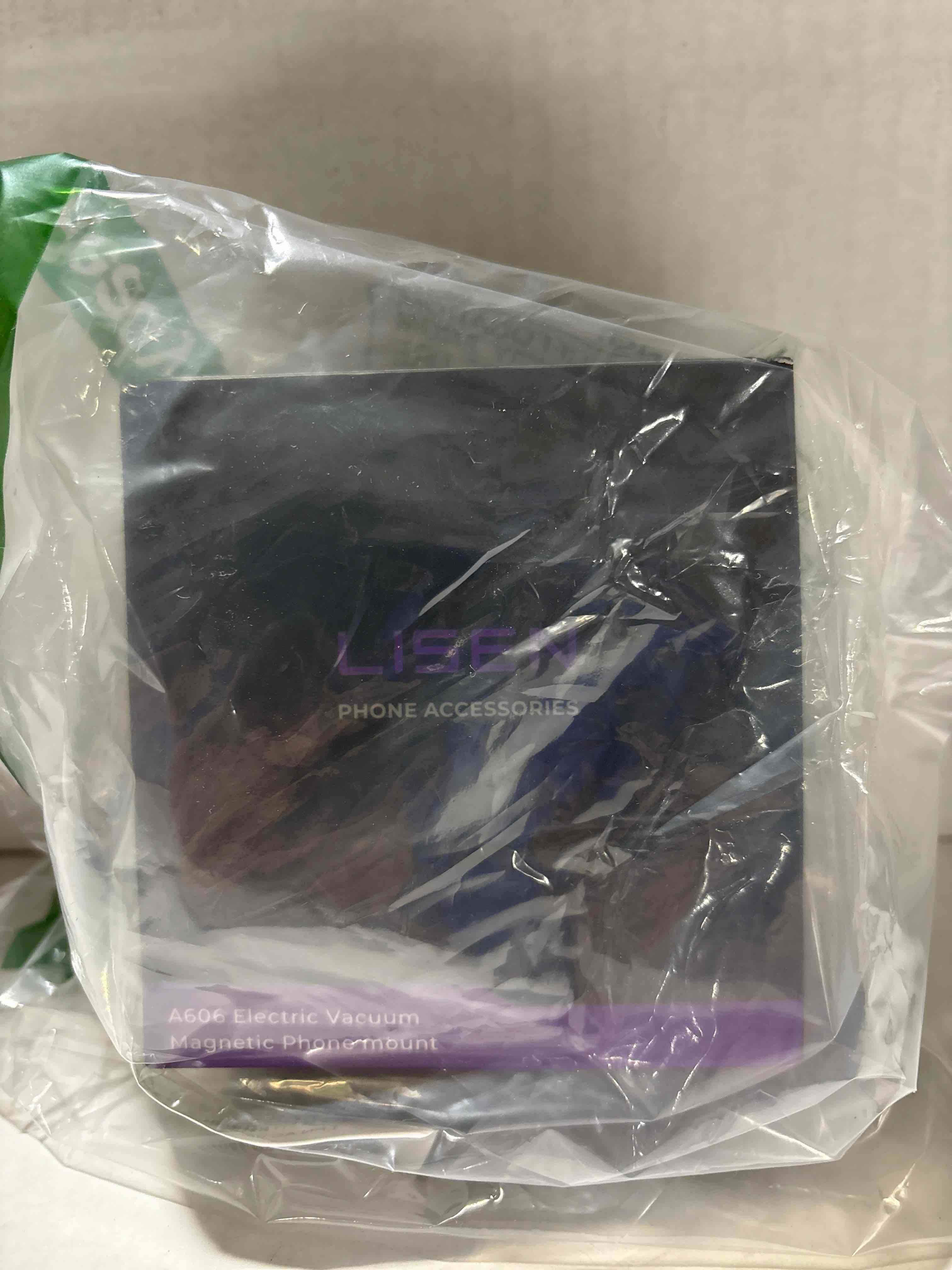 Condition photo showing New/Like New for LISEN Suction Phone Mount, Content Creator Vlogging Portable Super Stable Electric Vacuum Magnetic Phone Holder, 360 Adjustable Travel Multi-Scene TikTok for iPhone 17 Pro Max Air 16e 16 15 14 13 Silver