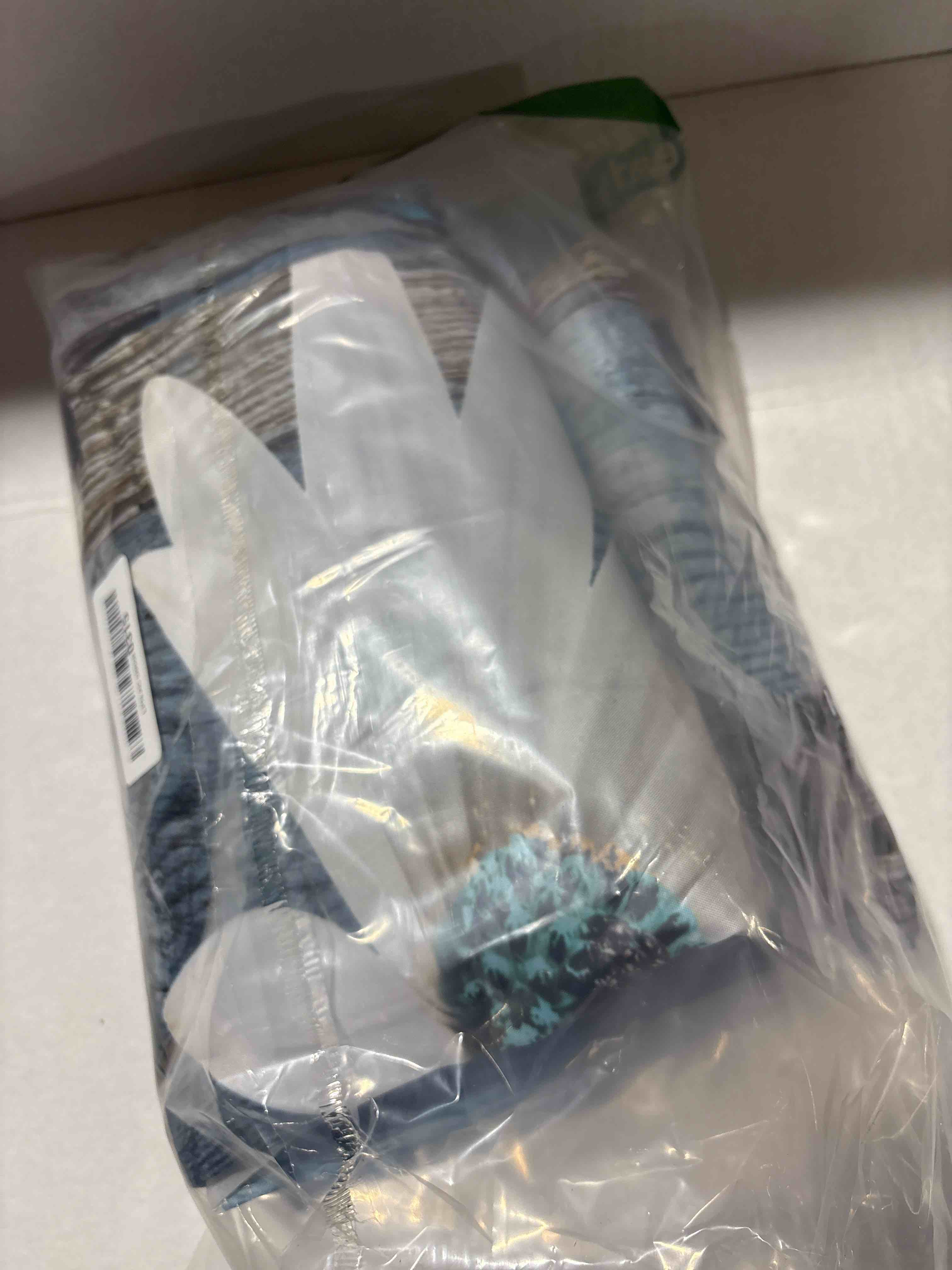 Condition photo showing New/Like New for No Hook Rustic Farmhouse Shower Curtain with Snap in Fabric Liner Set, Teal Daisy Flowers and Butterfly on Wooden Double Layers Waterproof with See Through Top Bath Curtain 71x74 Inch Teal Daisy 71"W x 74"L (Pack of 1)